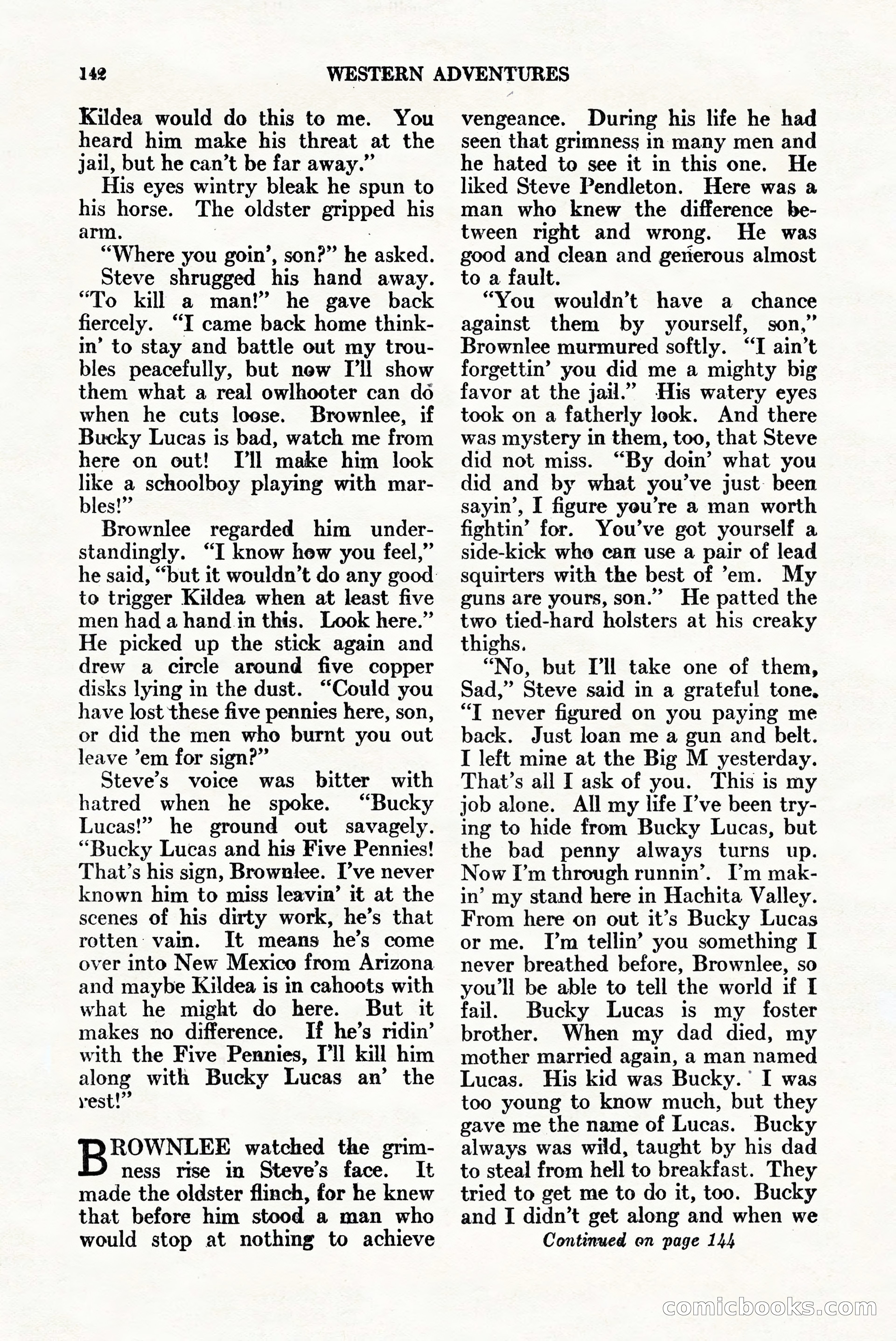 Western Adventures, April 1943 — page 142 of 164