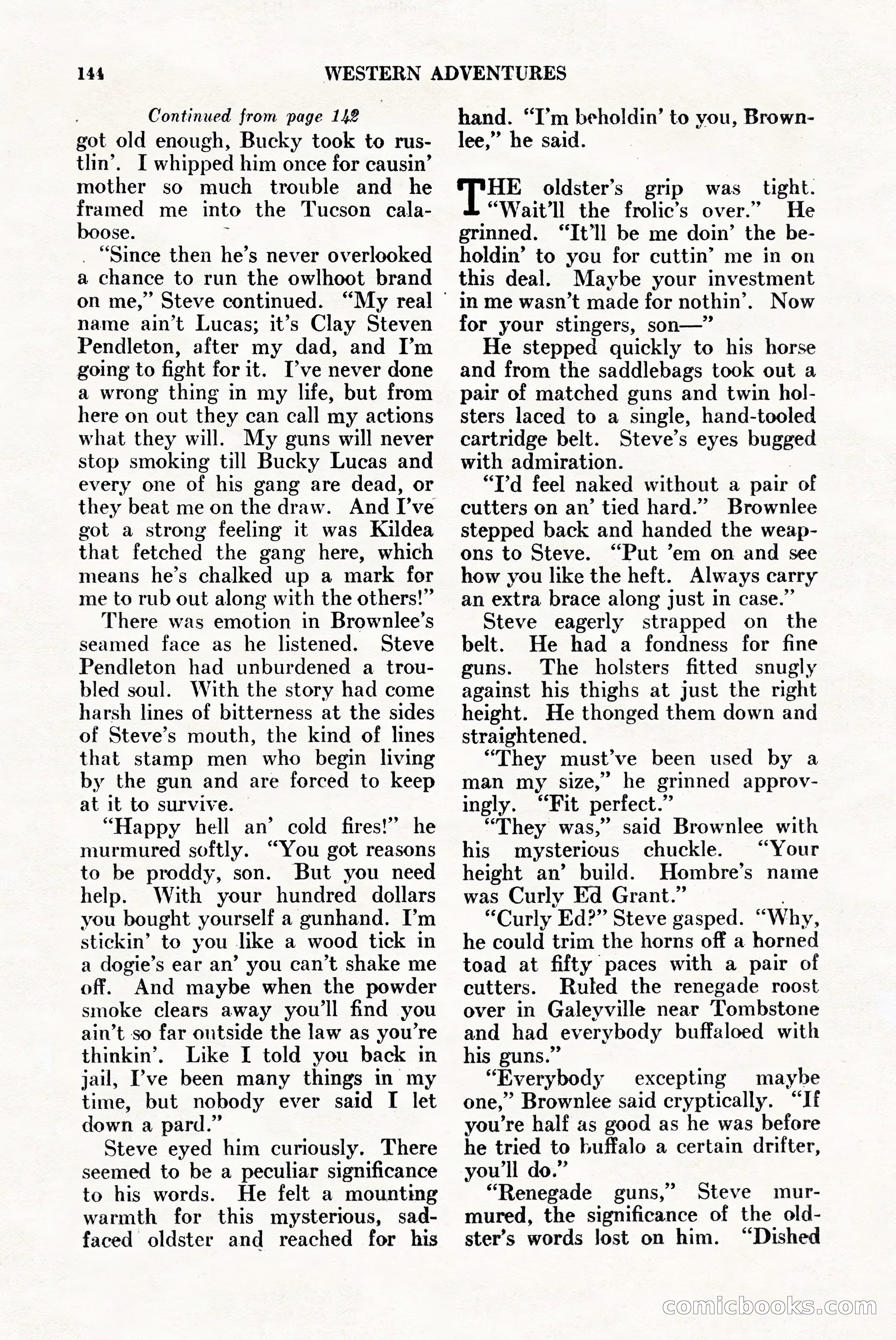 Western Adventures, April 1943 — page 144 of 164