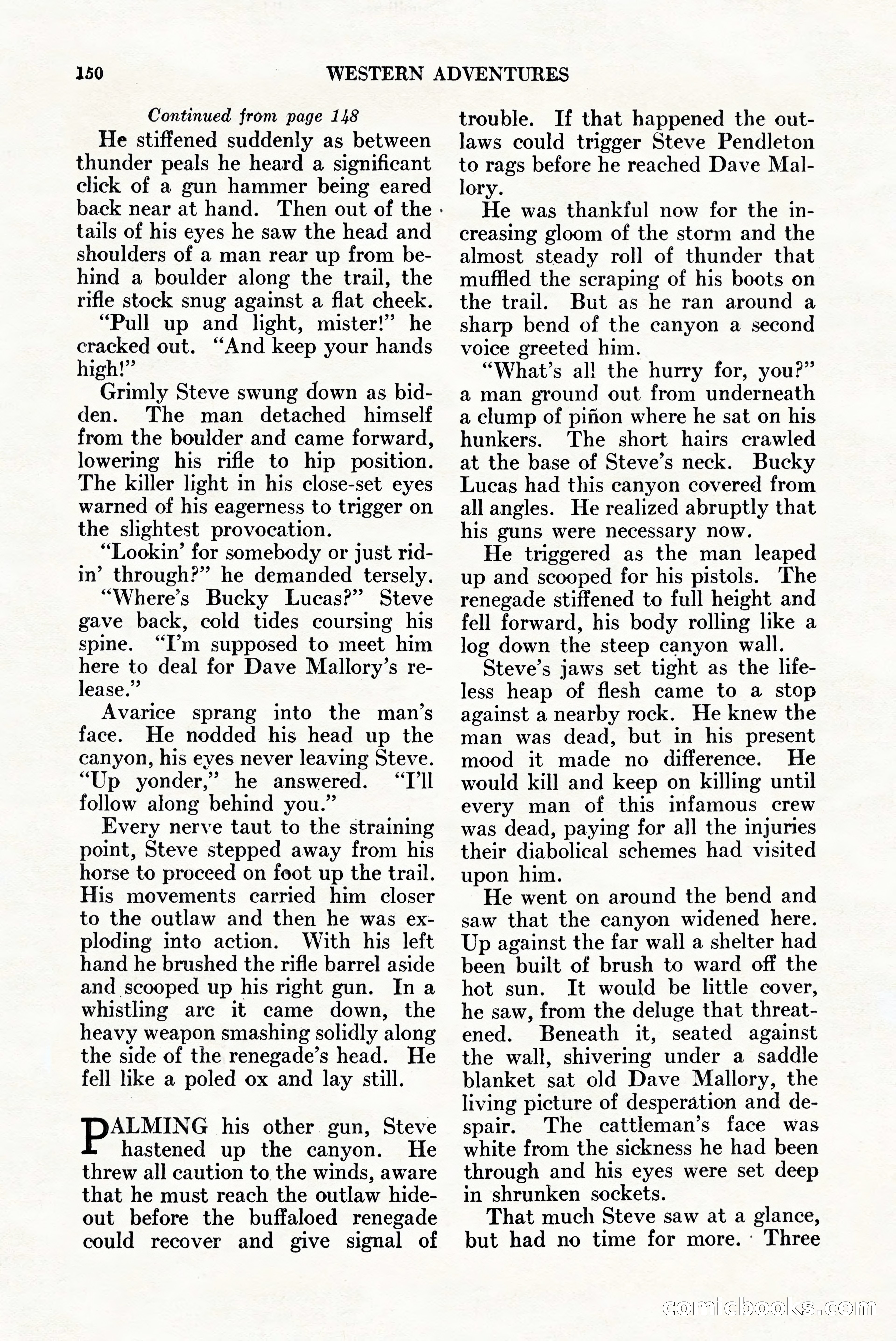 Western Adventures, April 1943 — page 150 of 164