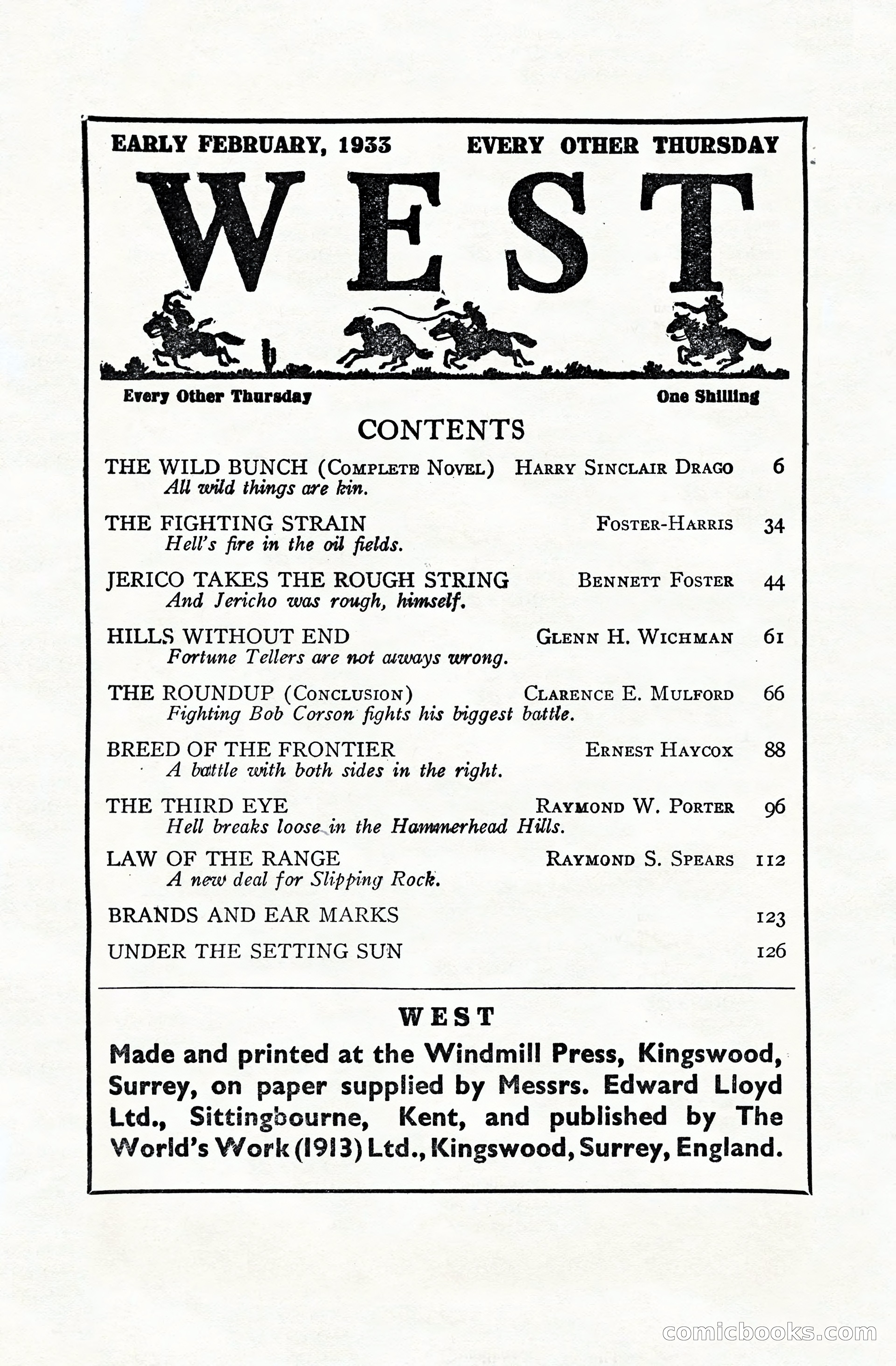 West, Vol. 17, No. 1 — page 3 of 132