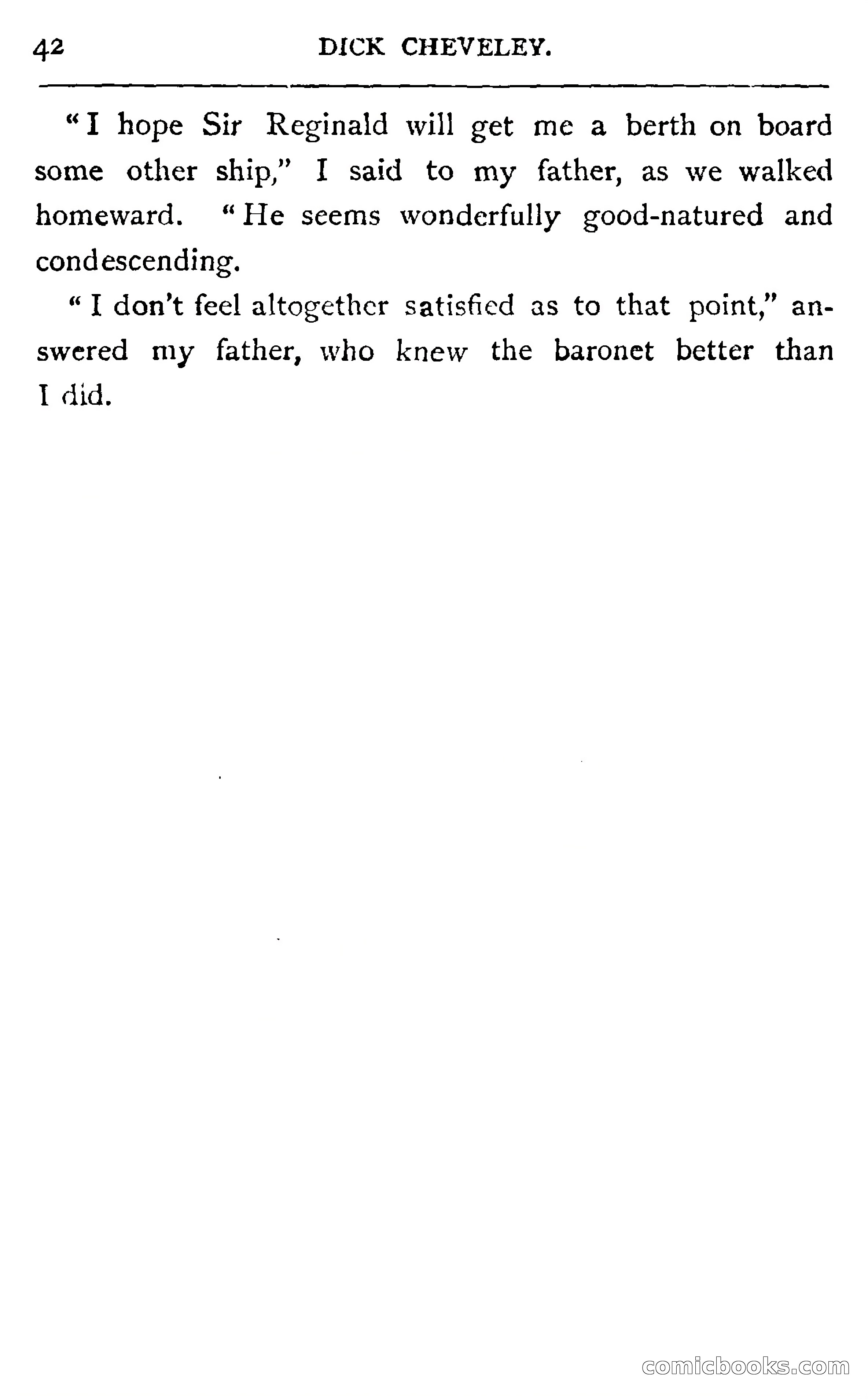 Dick Cheveley: His Adventures and Misadventures — page 58 of 400