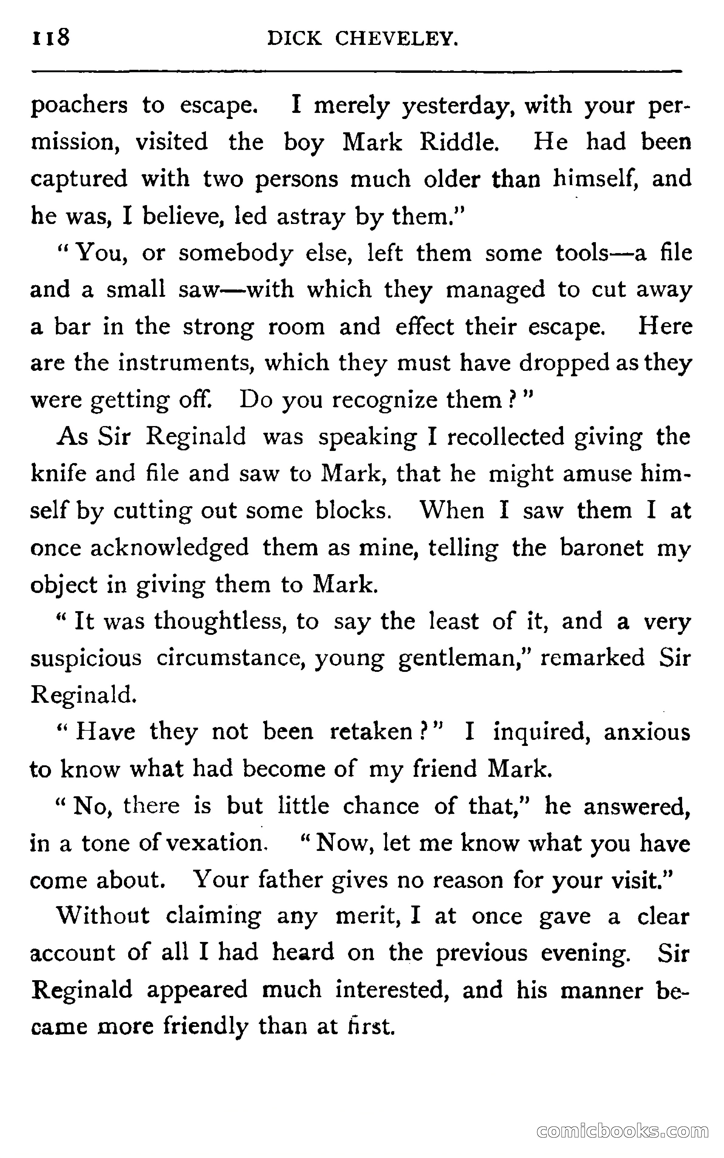 Dick Cheveley: His Adventures and Misadventures — page 134 of 400