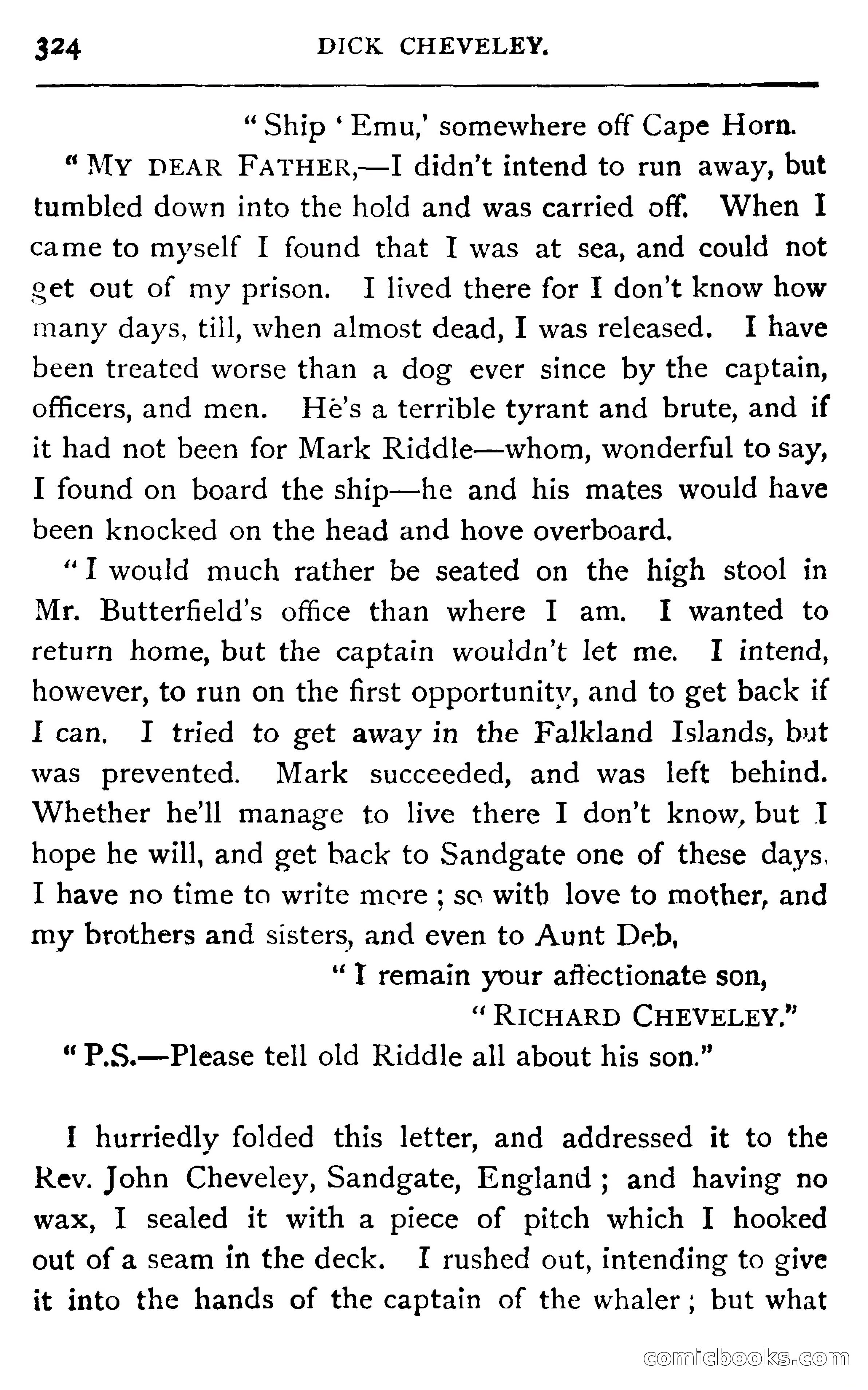 Dick Cheveley: His Adventures and Misadventures — page 340 of 400
