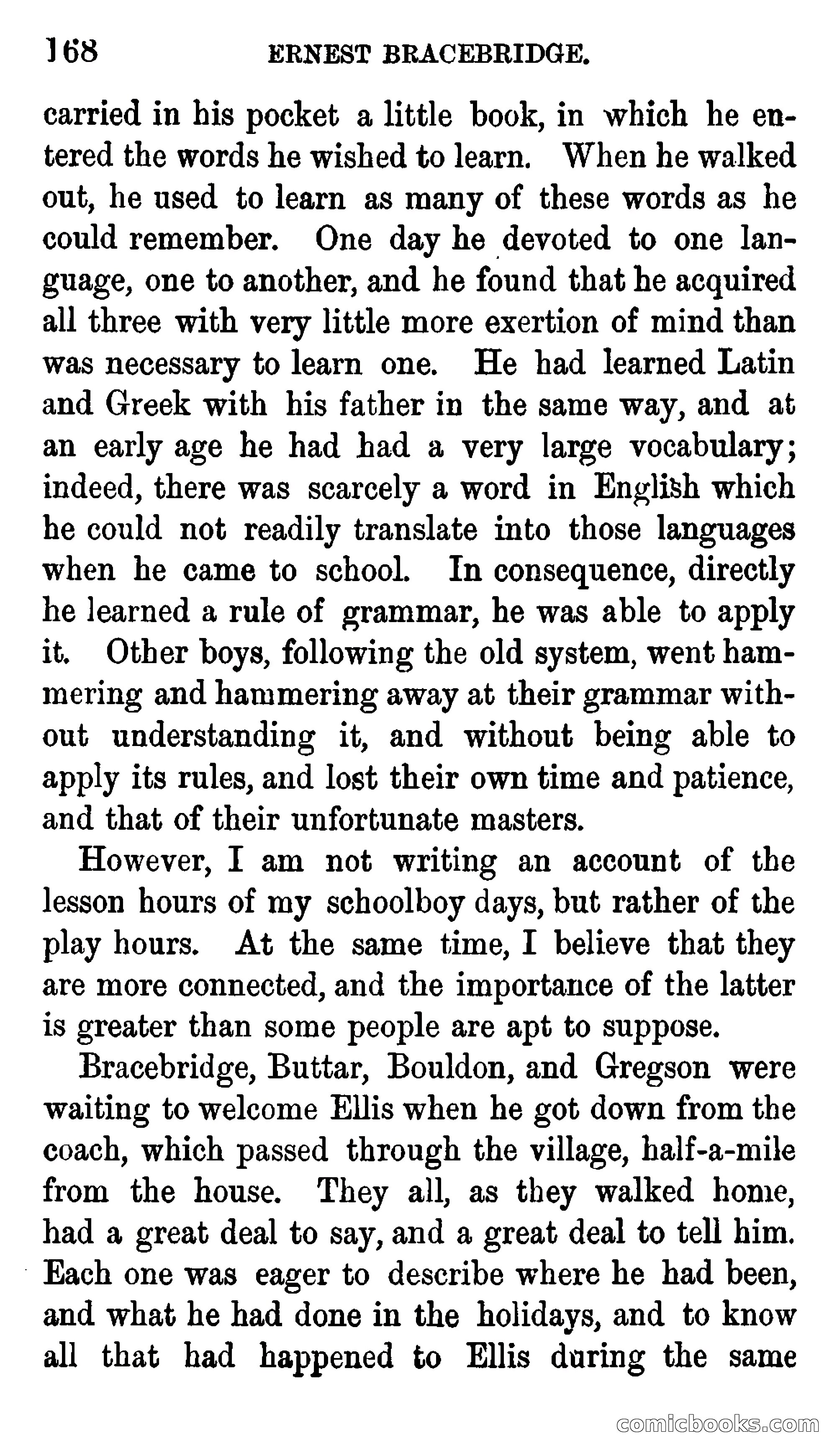 Ernest Bracebridge; or, Schoolboy Days — page 166 of 382
