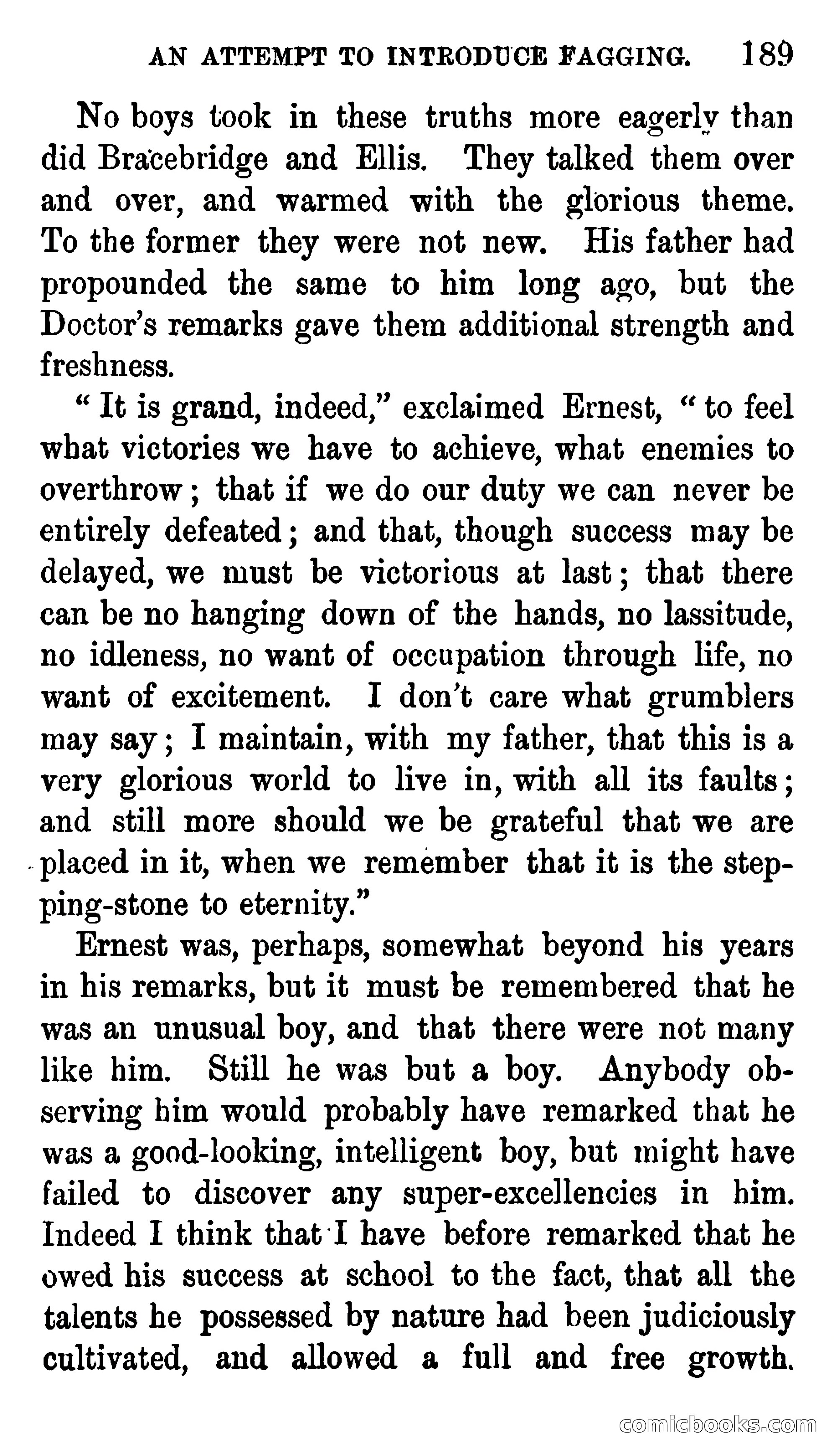 Ernest Bracebridge; or, Schoolboy Days — page 187 of 382