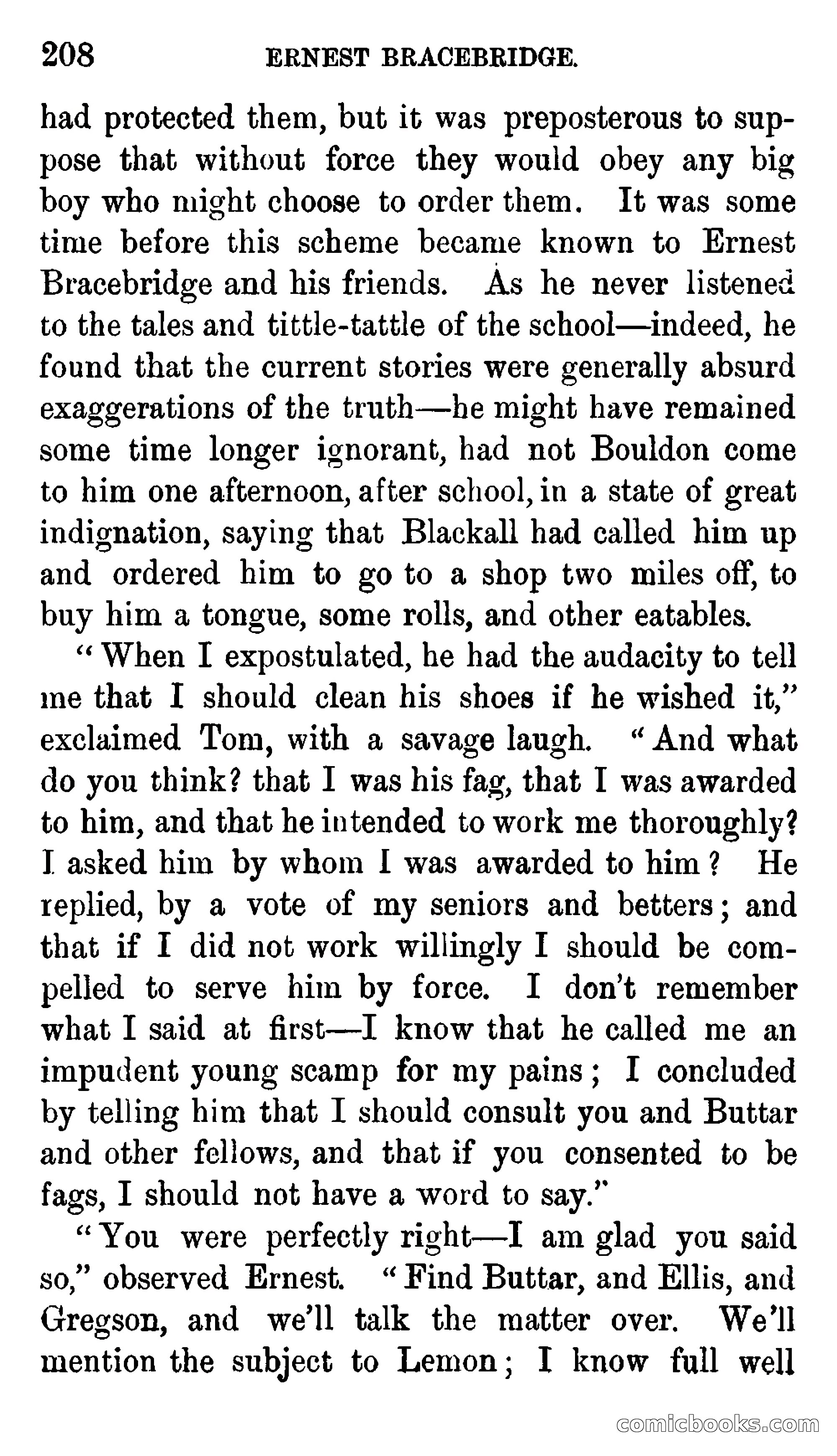 Ernest Bracebridge; or, Schoolboy Days — page 206 of 382