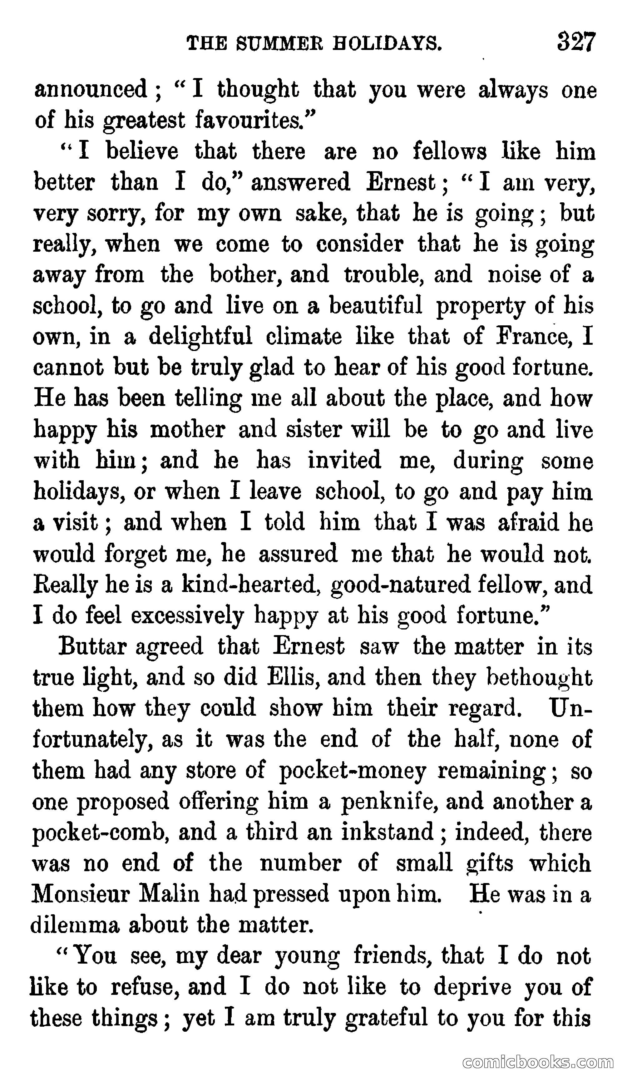 Ernest Bracebridge; or, Schoolboy Days — page 325 of 382