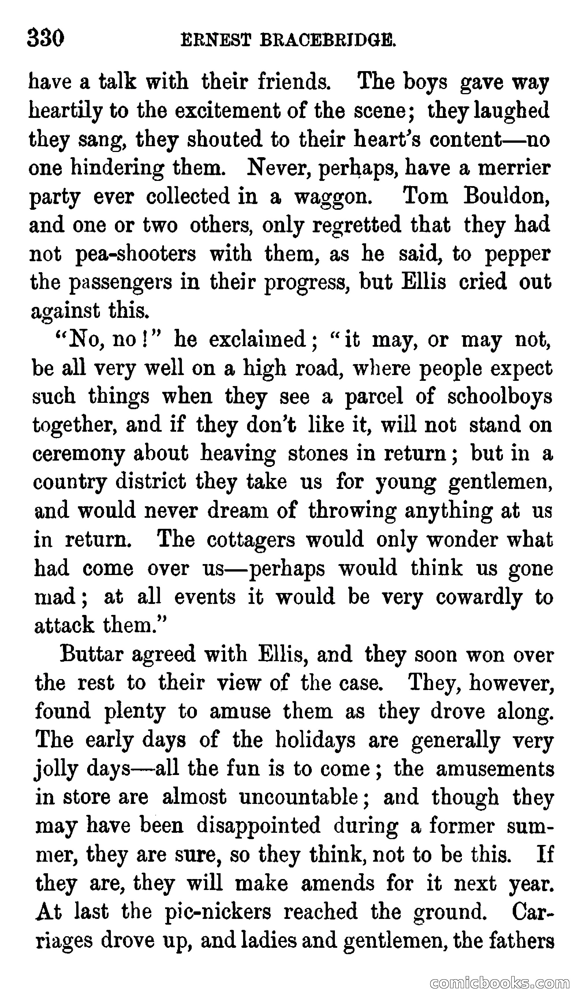 Ernest Bracebridge; or, Schoolboy Days — page 328 of 382