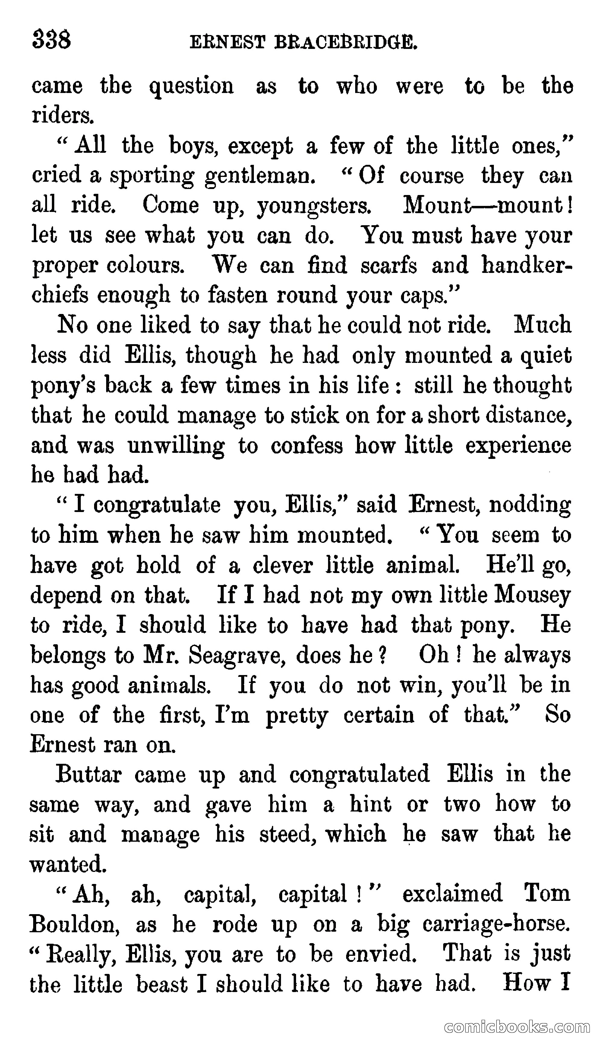 Ernest Bracebridge; or, Schoolboy Days — page 336 of 382