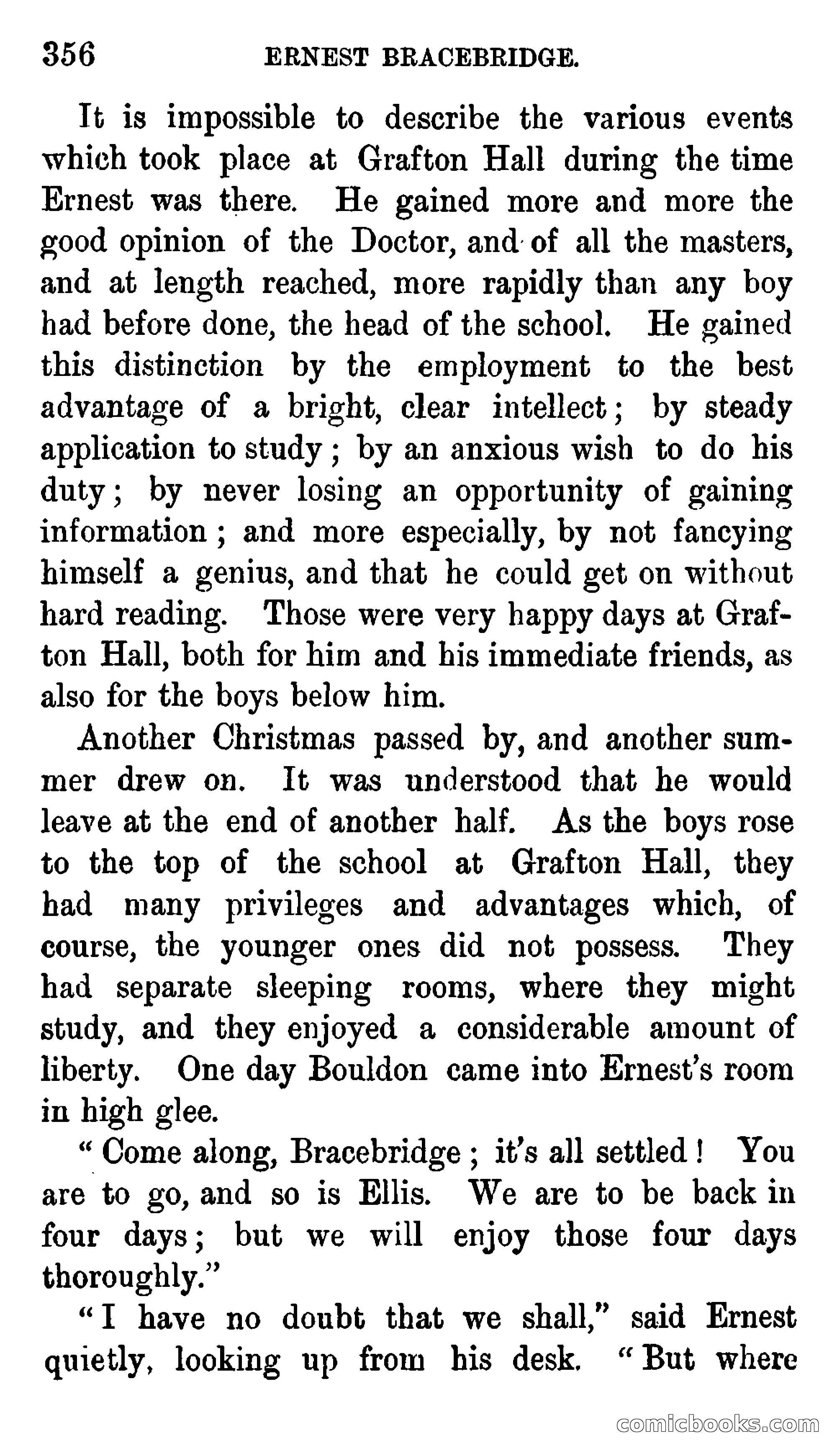 Ernest Bracebridge; or, Schoolboy Days — page 354 of 382