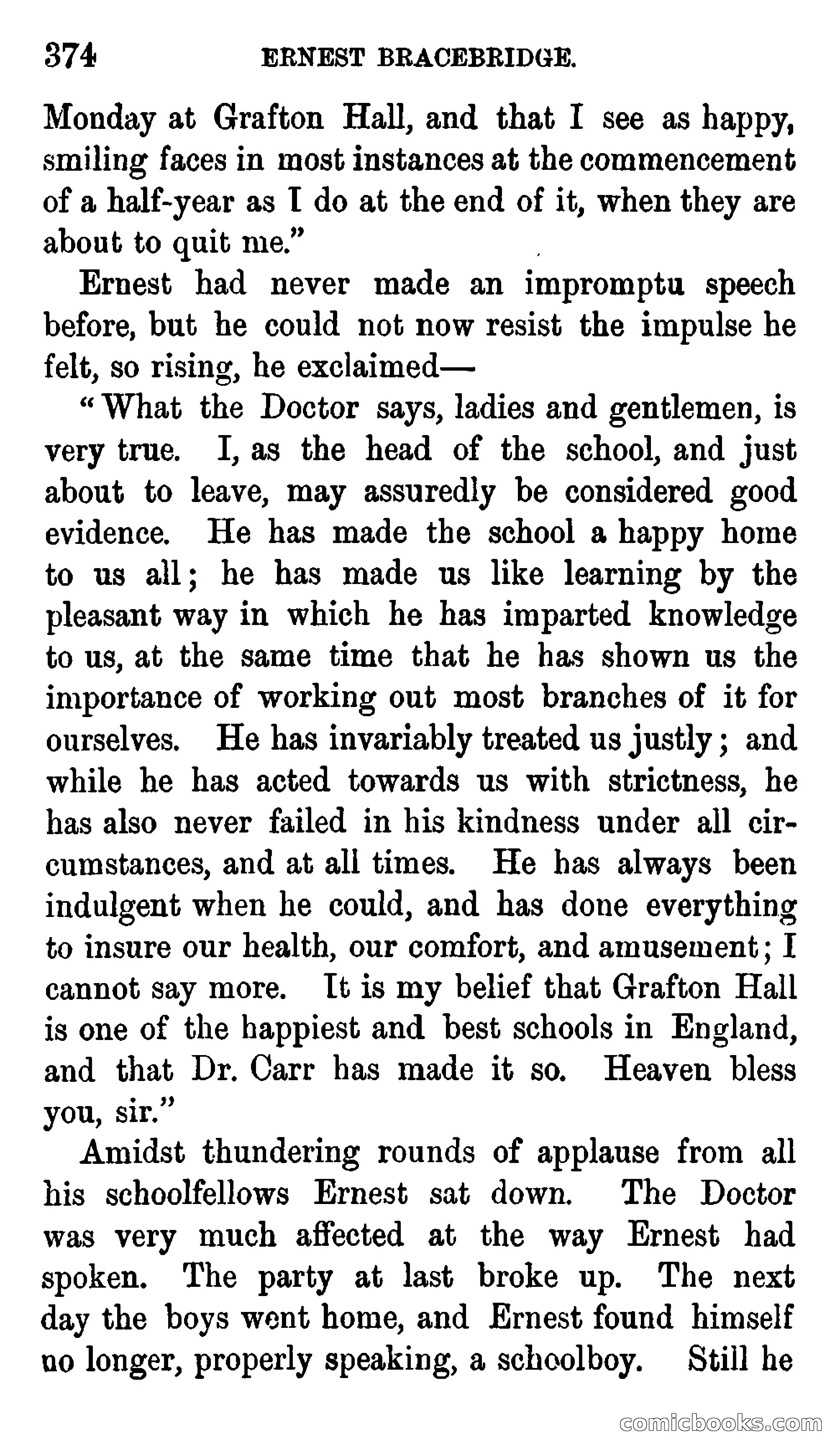 Ernest Bracebridge; or, Schoolboy Days — page 372 of 382