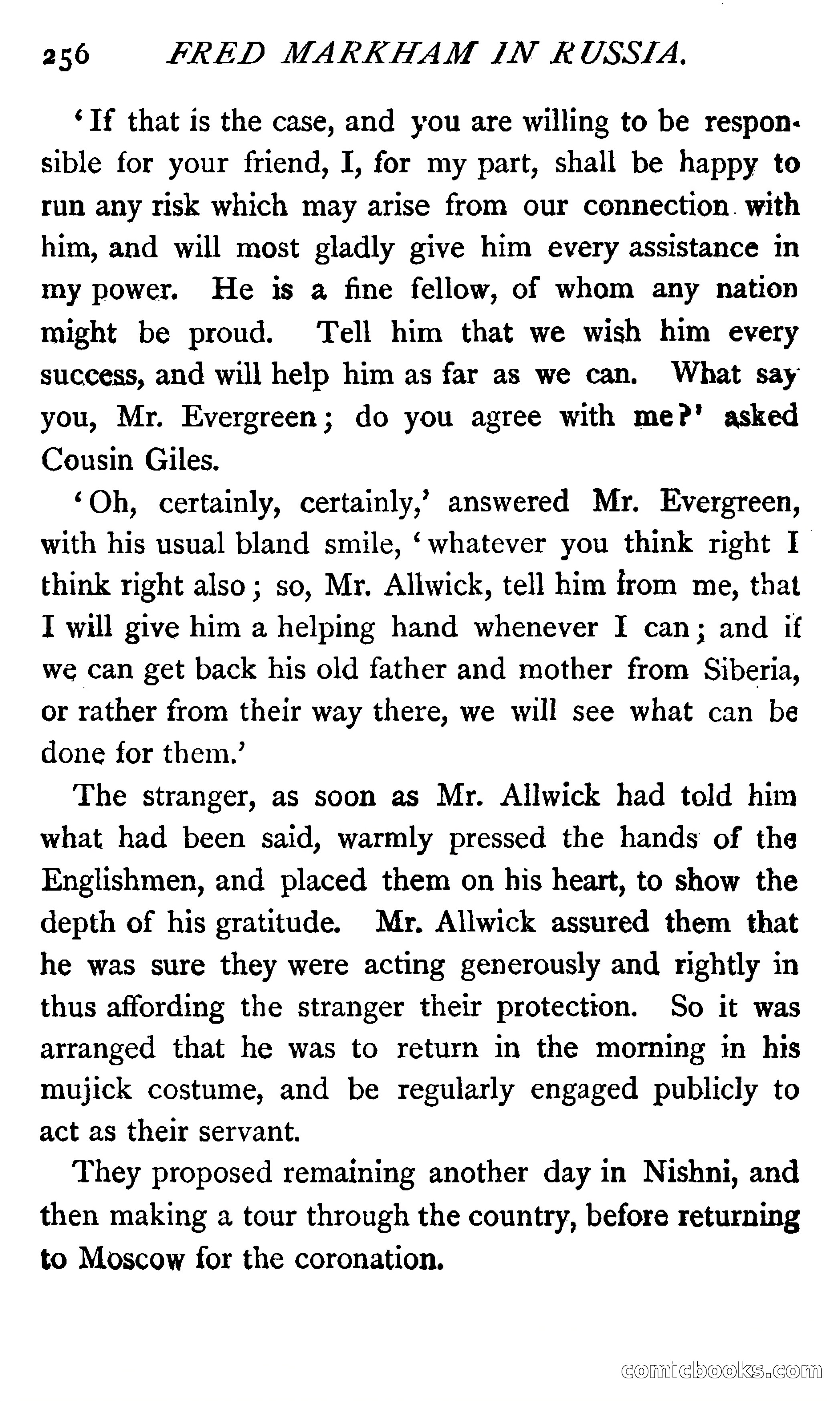 Fred Markham in Russia; or, The Boy Travellers in the Land of the Czar — page 260 of 324