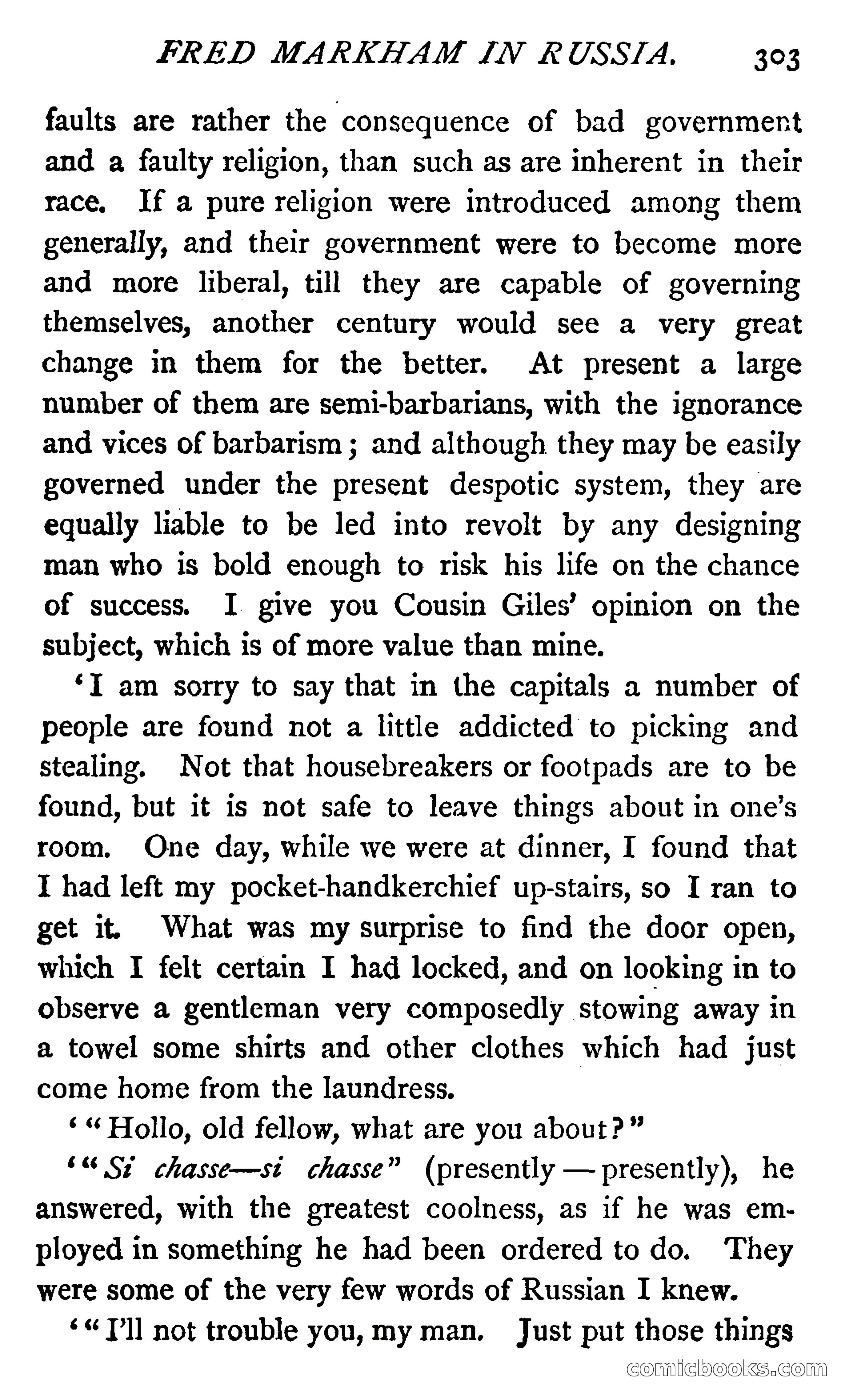 Fred Markham in Russia; or, The Boy Travellers in the Land of the Czar — page 307 of 324
