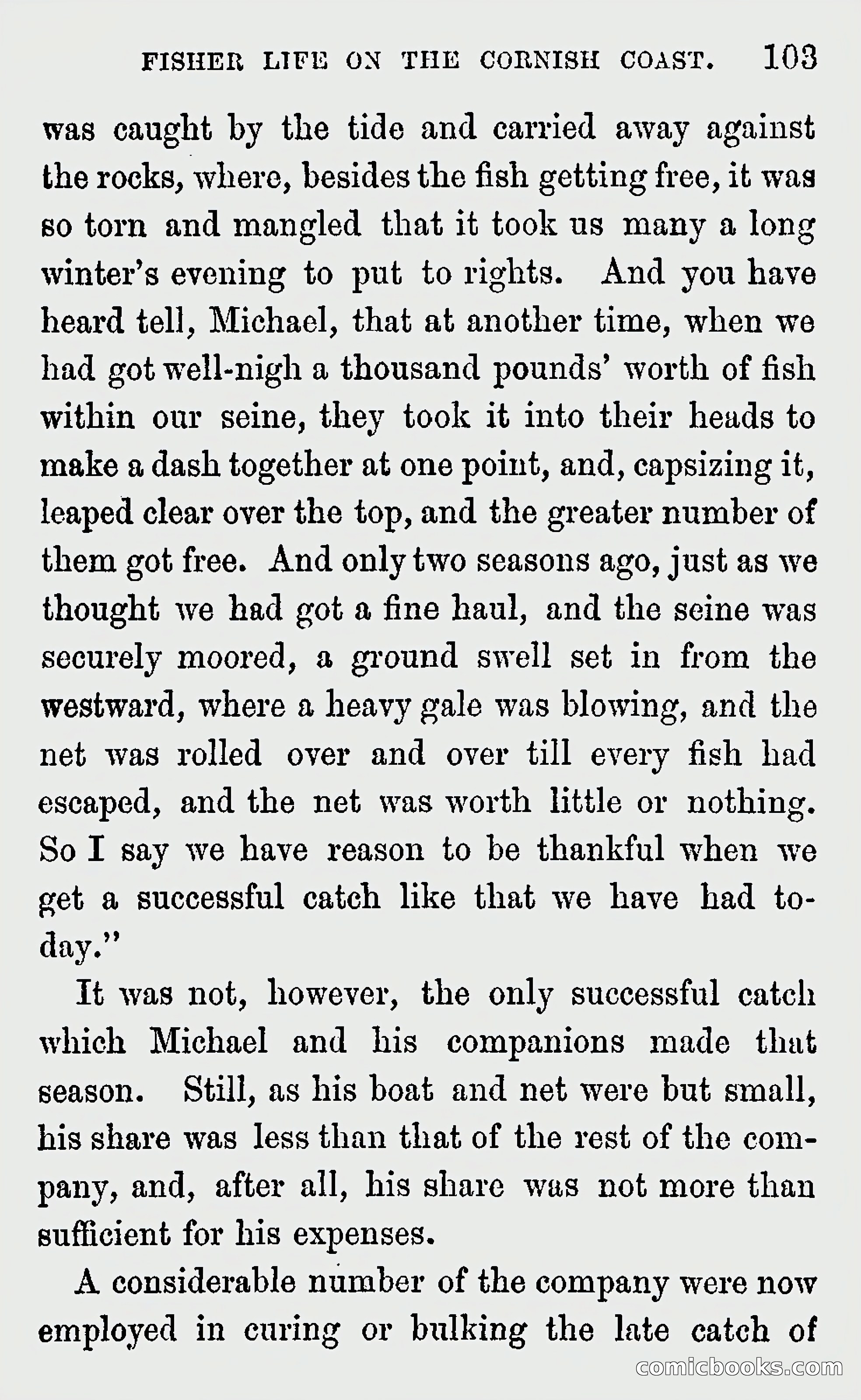 Michael Penguyne; or, Fisher Life on the Cornish Coast — page 105 of 162