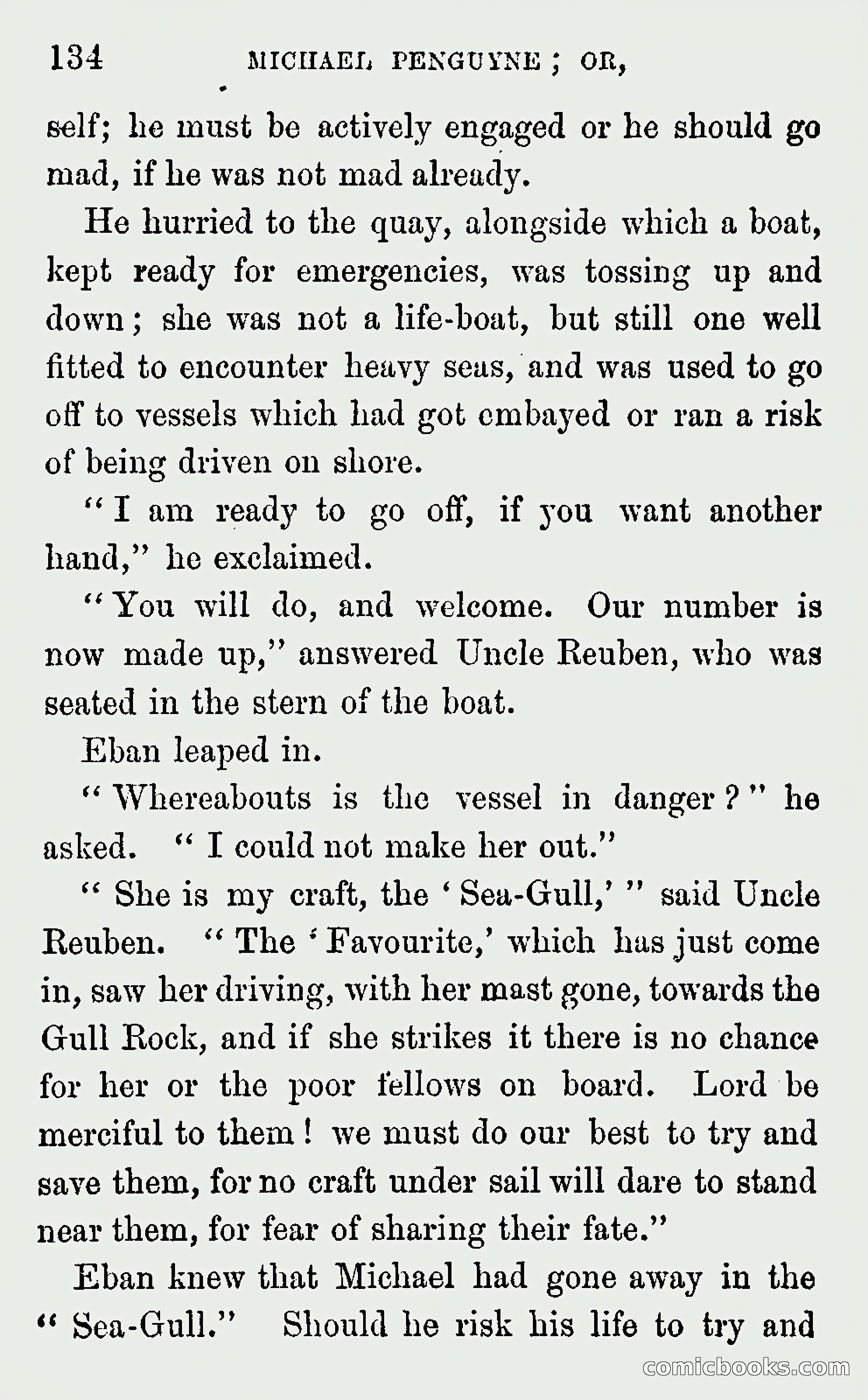Michael Penguyne; or, Fisher Life on the Cornish Coast — page 136 of 162