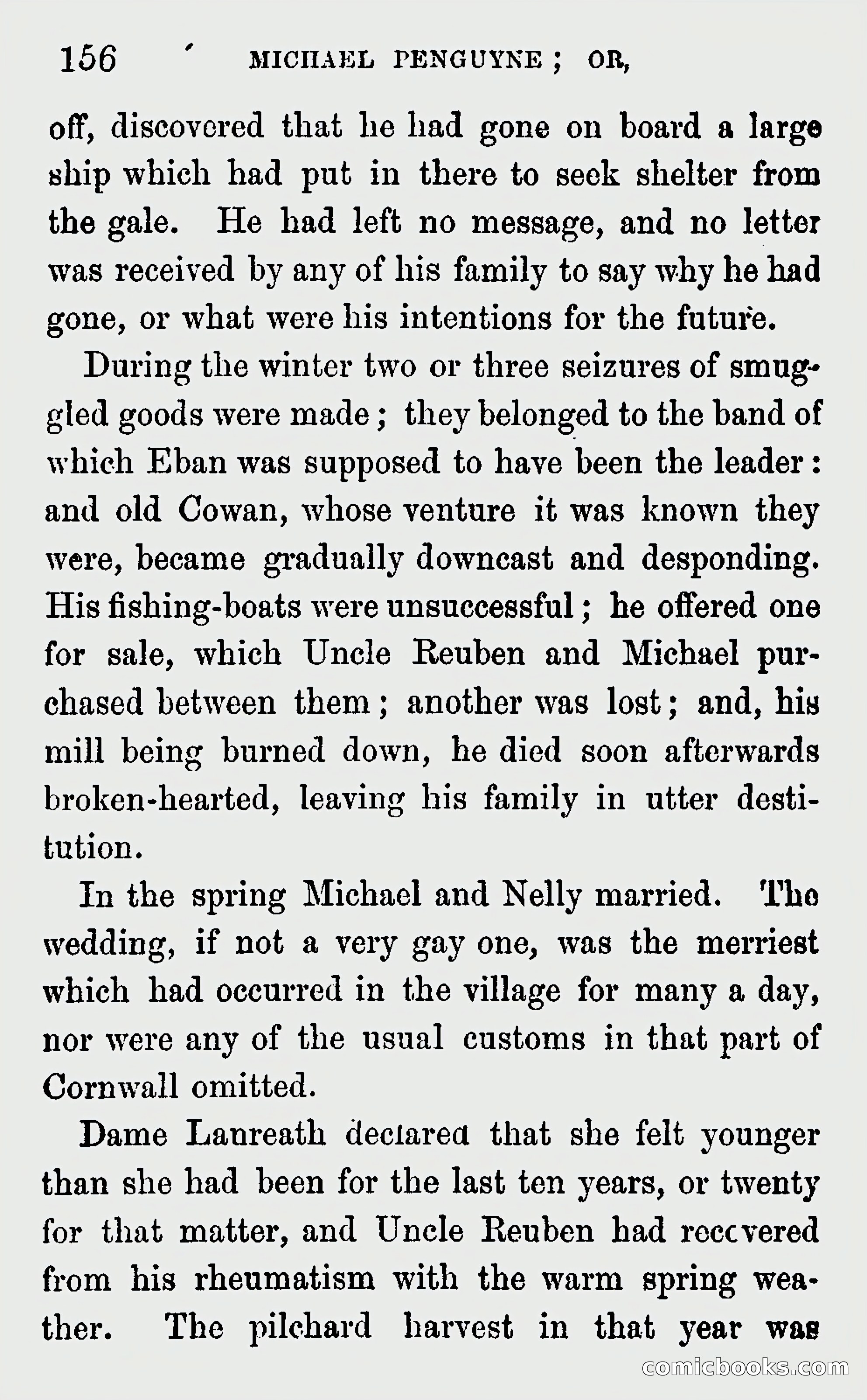 Michael Penguyne; or, Fisher Life on the Cornish Coast — page 158 of 162