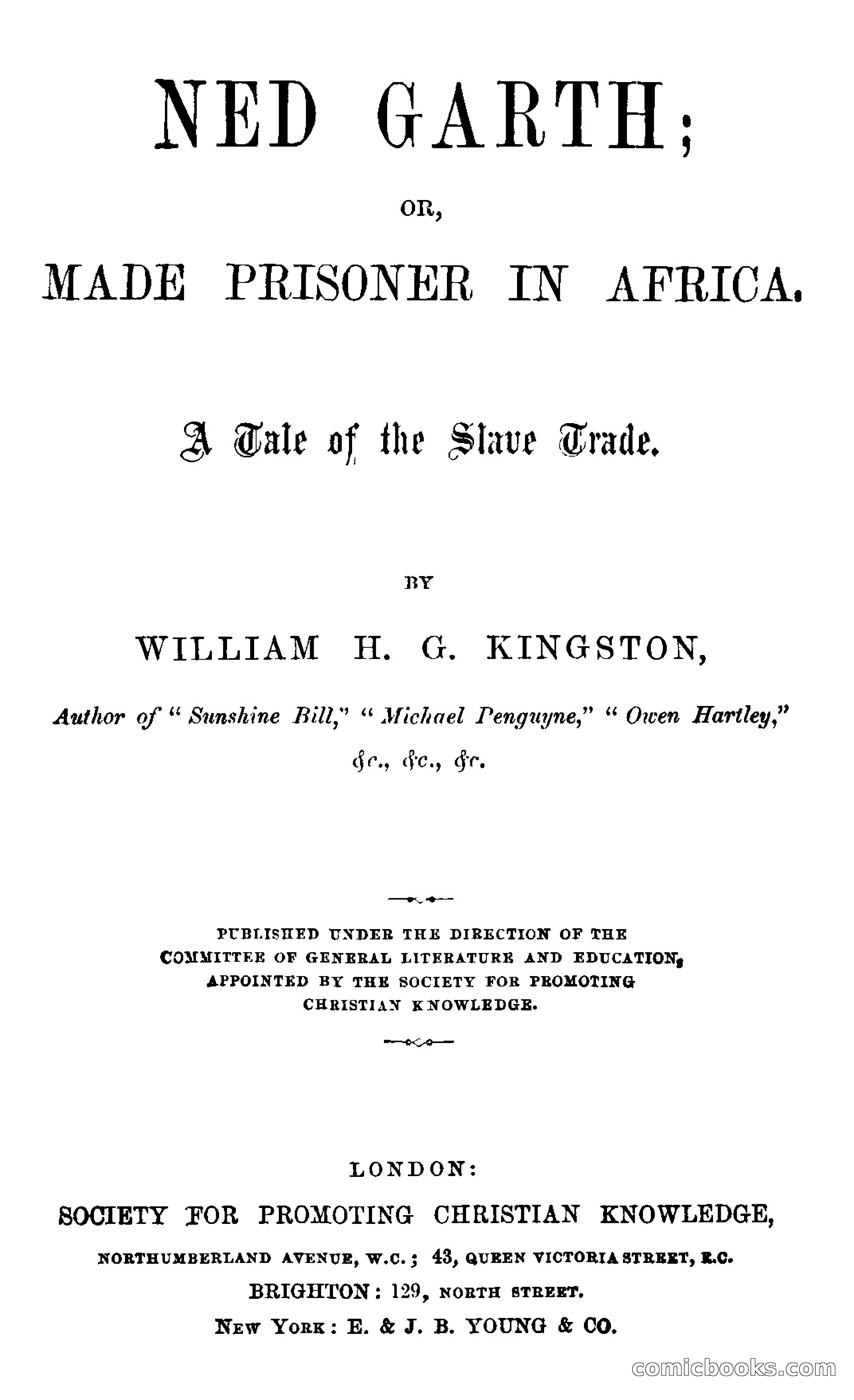 Ned Garth; or, Made Prisoner in Africa