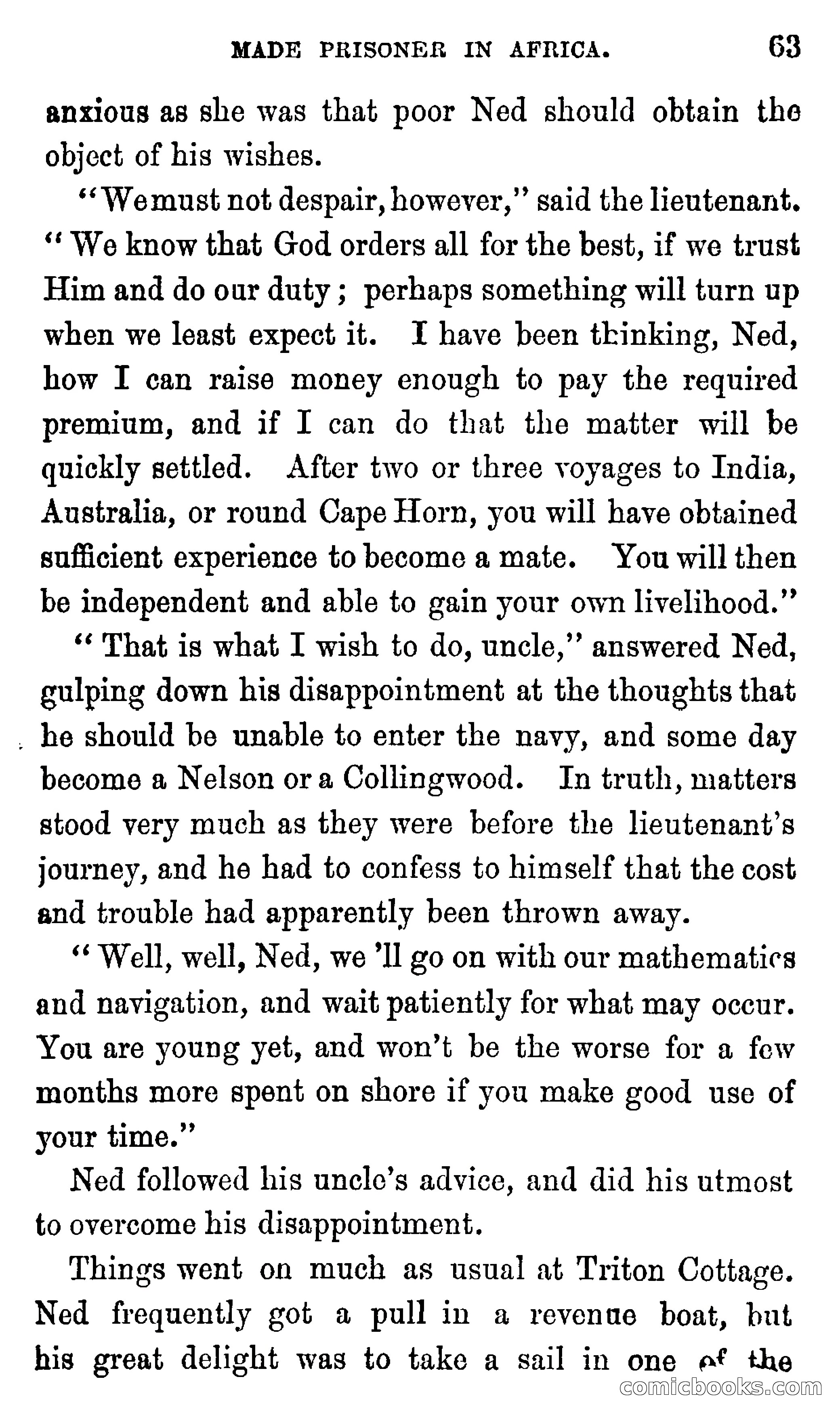 Ned Garth; or, Made Prisoner in Africa — page 67 of 260