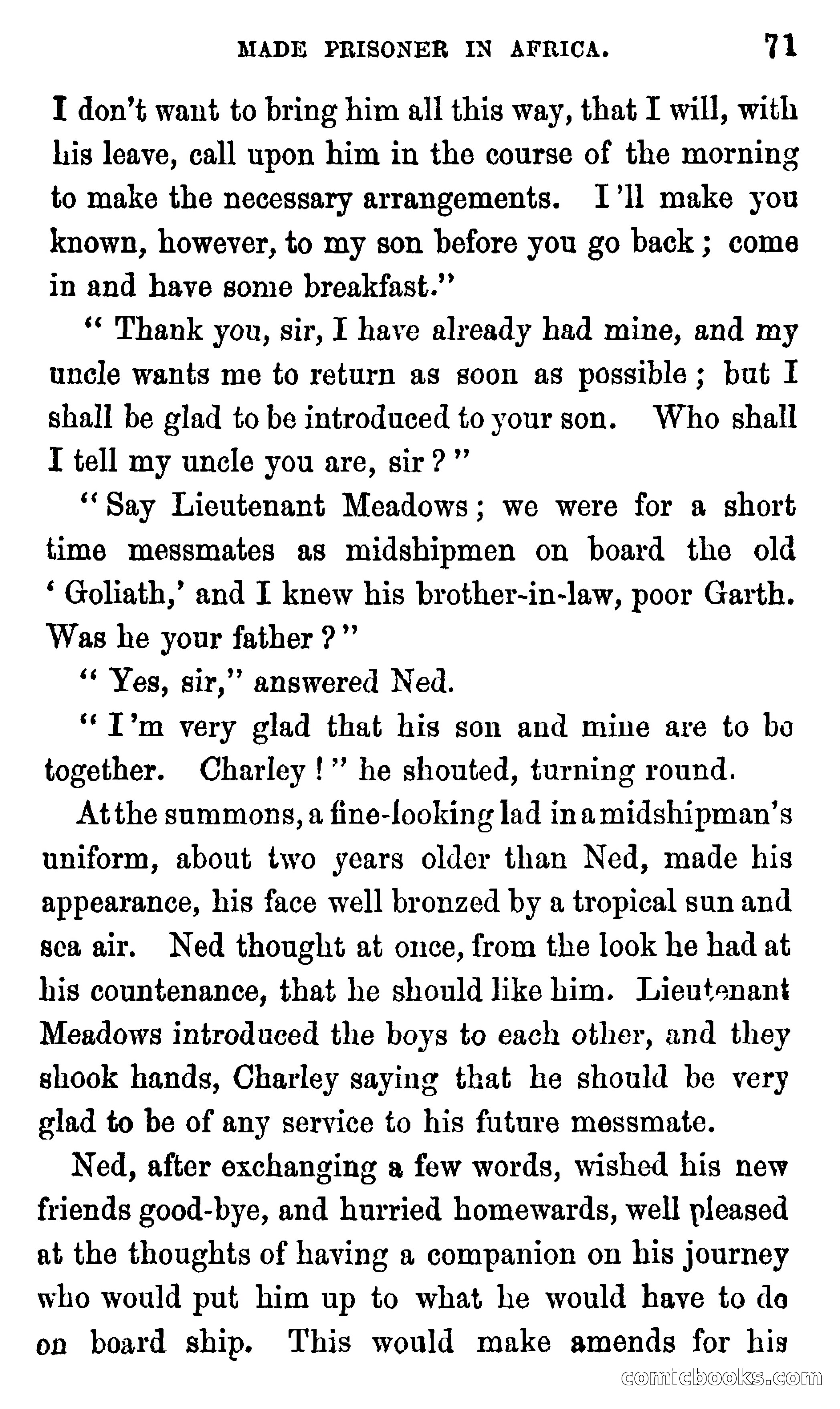 Ned Garth; or, Made Prisoner in Africa — page 75 of 260