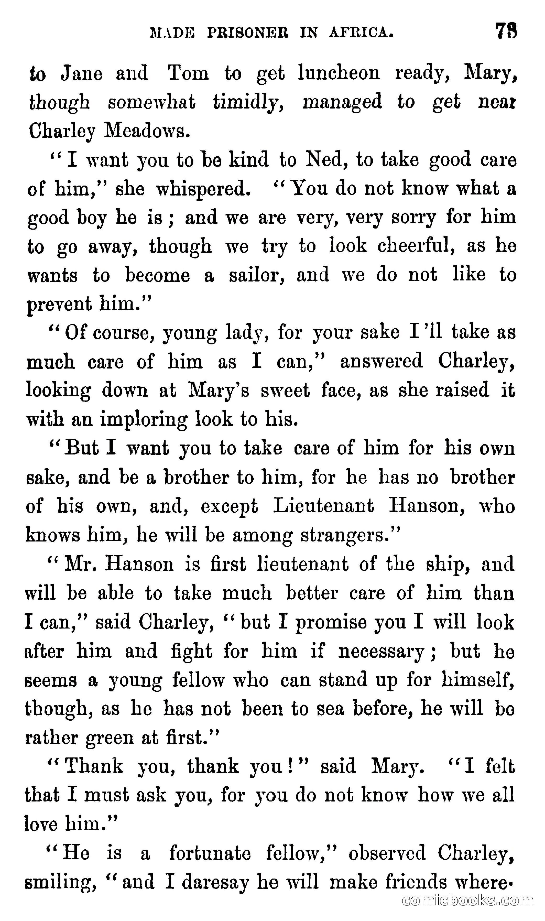Ned Garth; or, Made Prisoner in Africa — page 77 of 260
