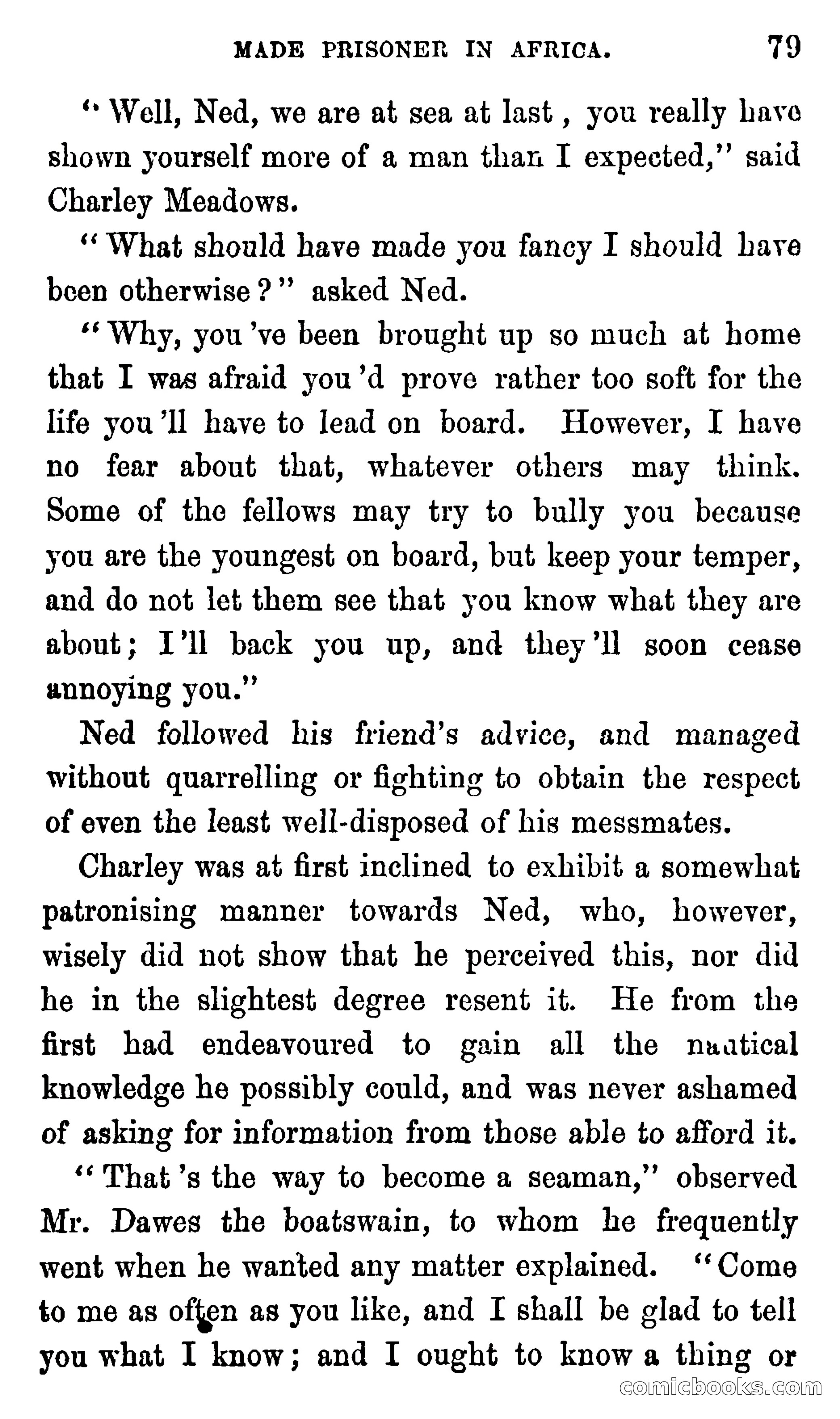 Ned Garth; or, Made Prisoner in Africa — page 83 of 260