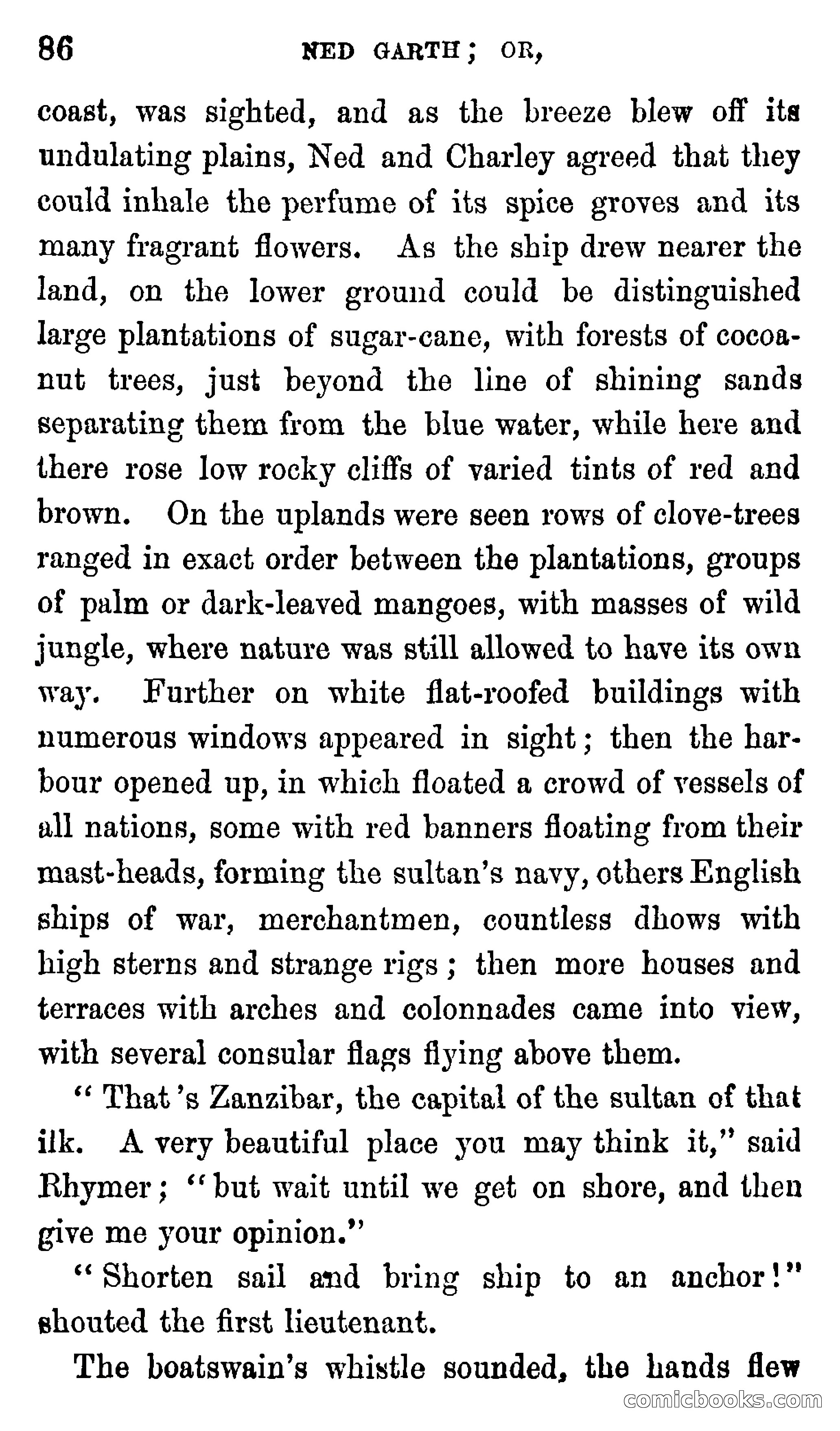 Ned Garth; or, Made Prisoner in Africa — page 90 of 260
