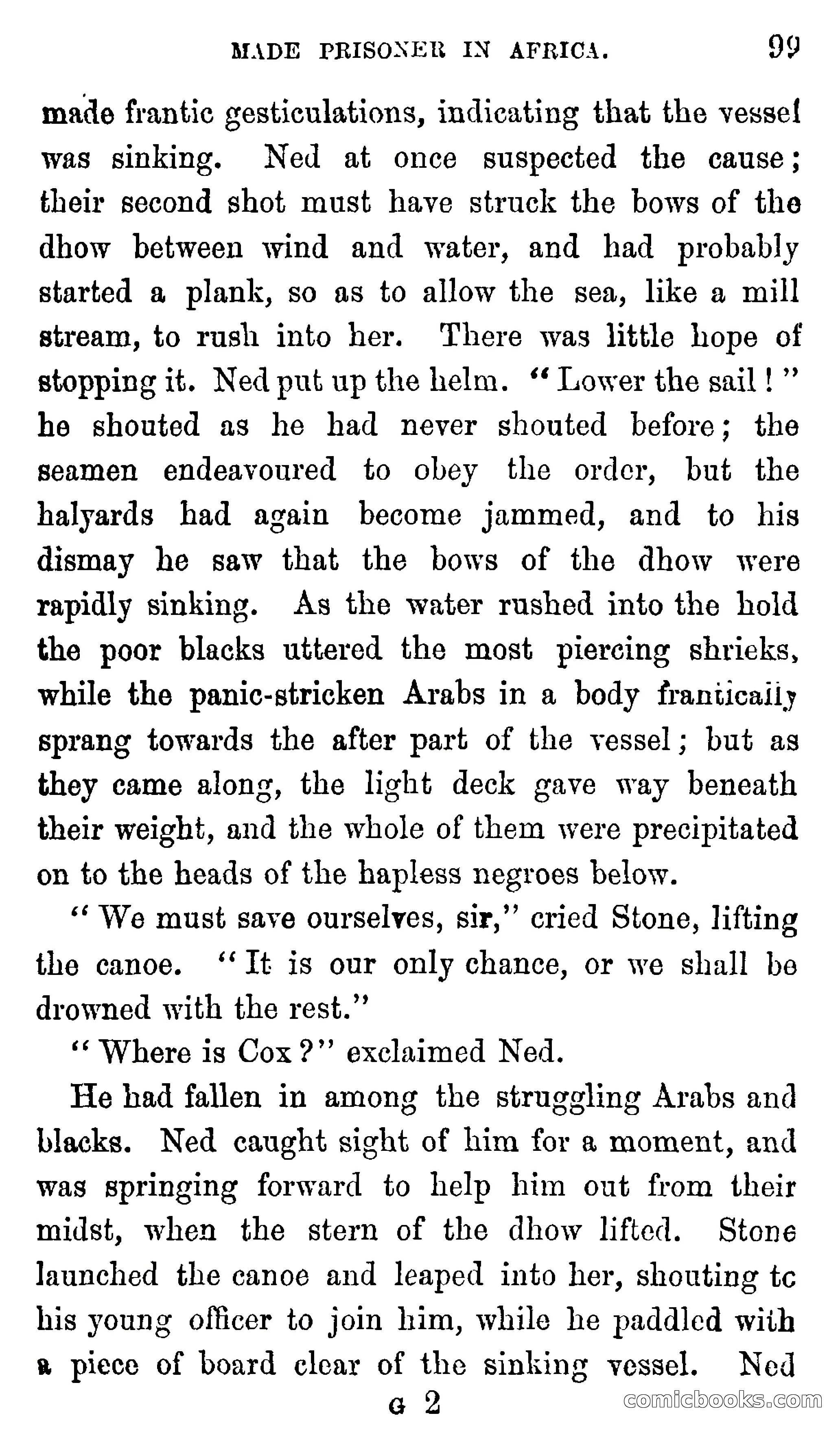 Ned Garth; or, Made Prisoner in Africa — page 103 of 260