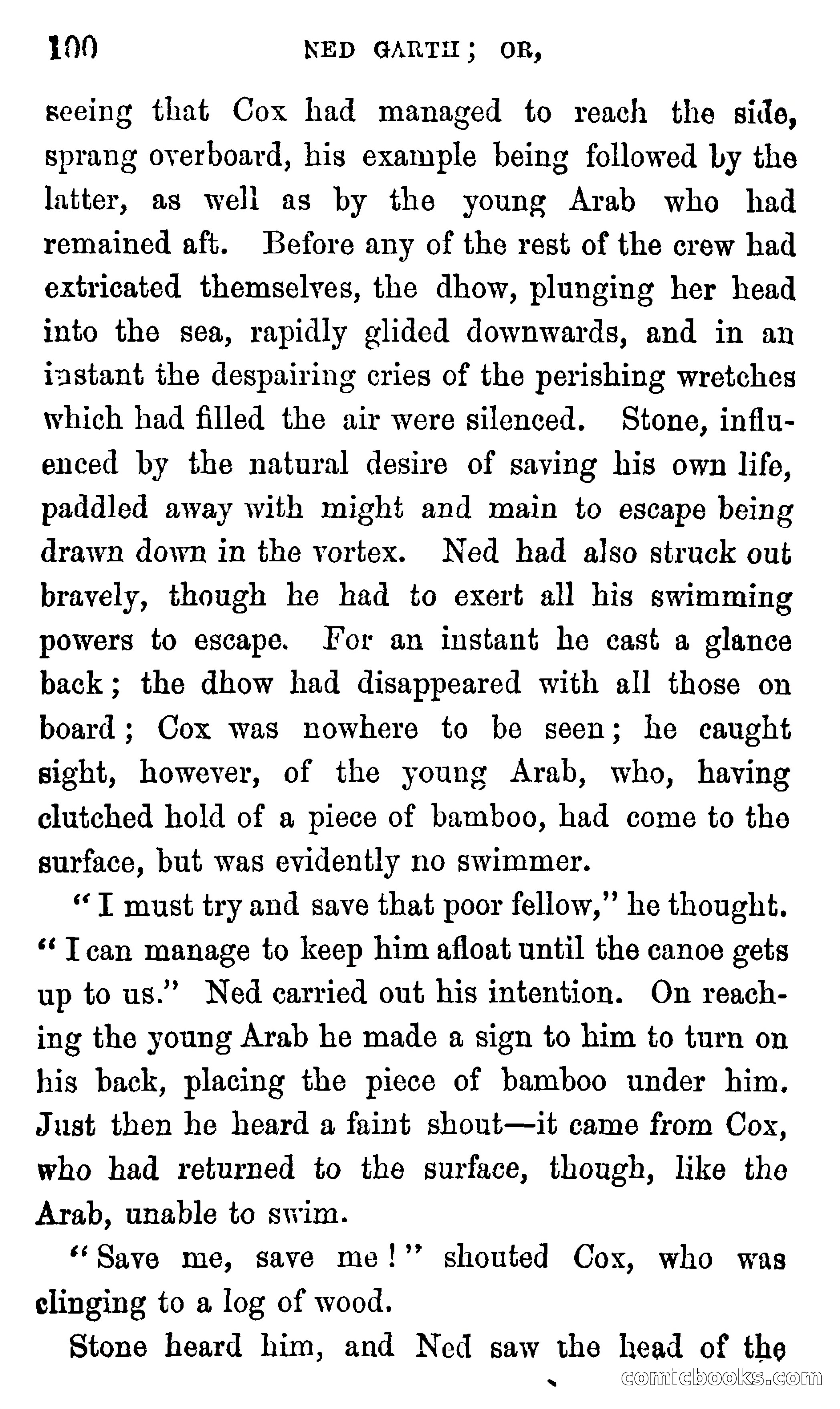 Ned Garth; or, Made Prisoner in Africa — page 104 of 260