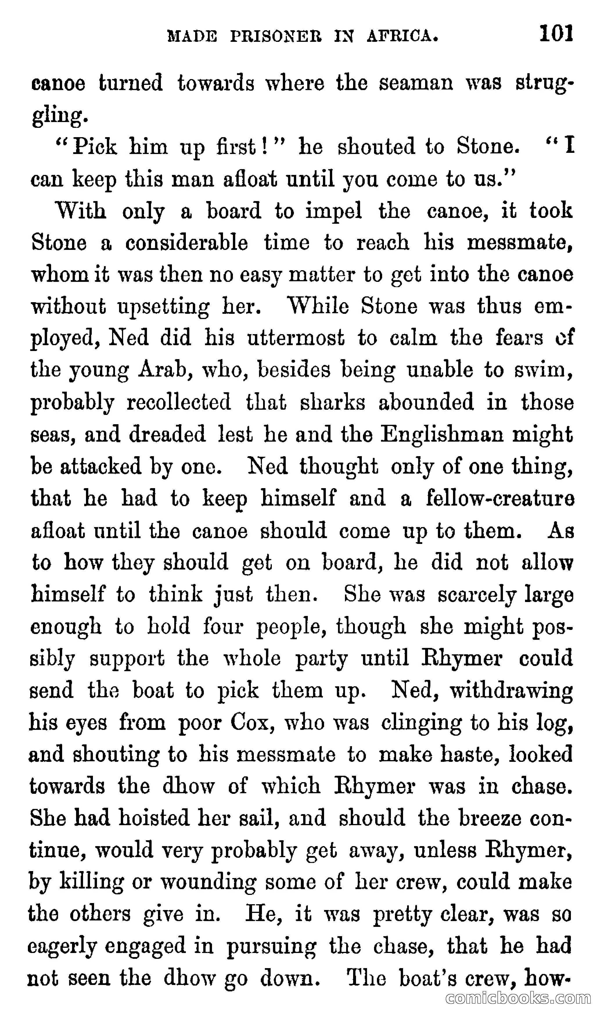 Ned Garth; or, Made Prisoner in Africa — page 105 of 260