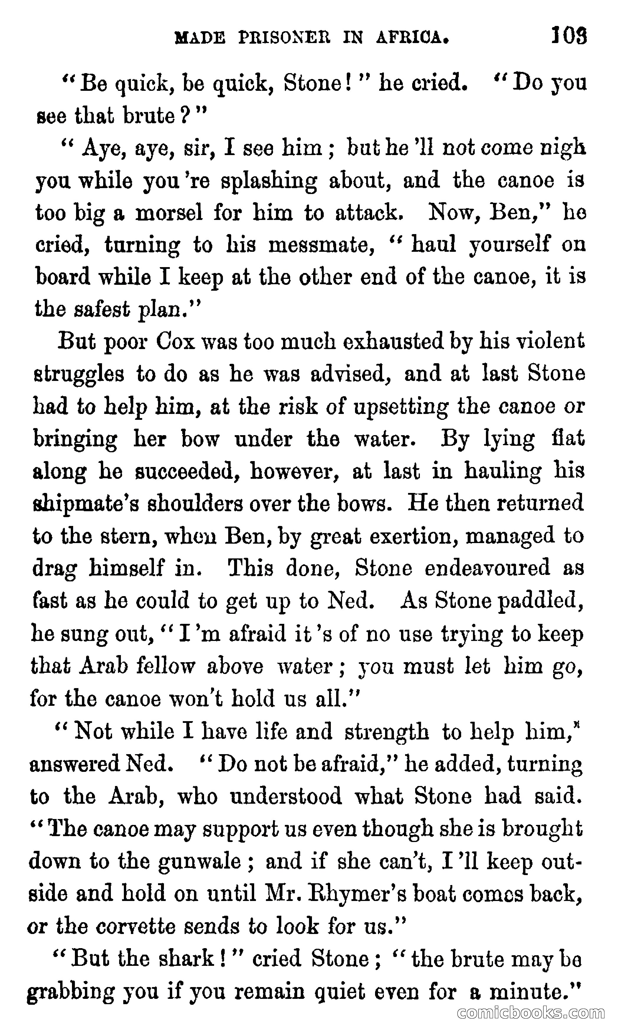 Ned Garth; or, Made Prisoner in Africa — page 107 of 260