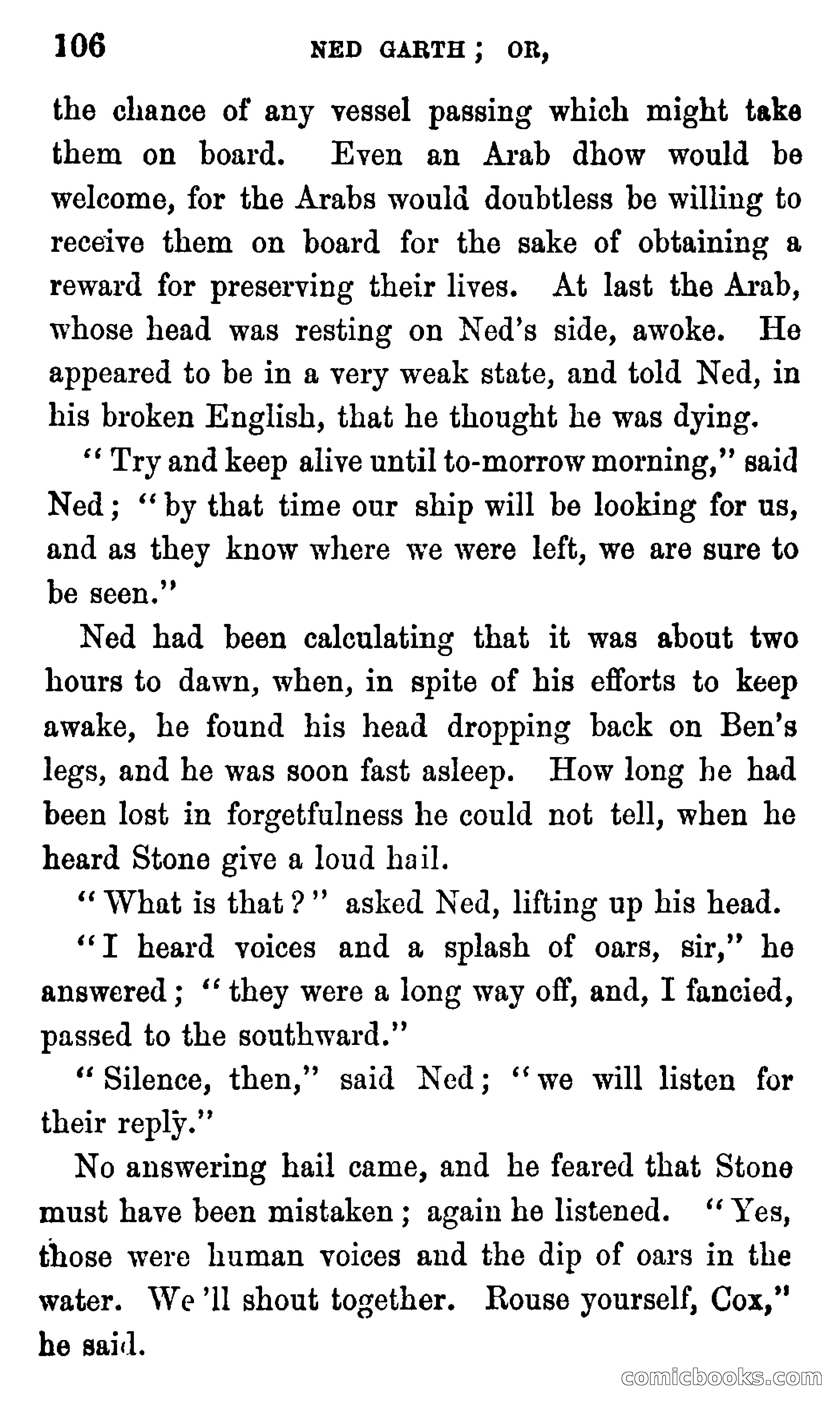 Ned Garth; or, Made Prisoner in Africa — page 110 of 260