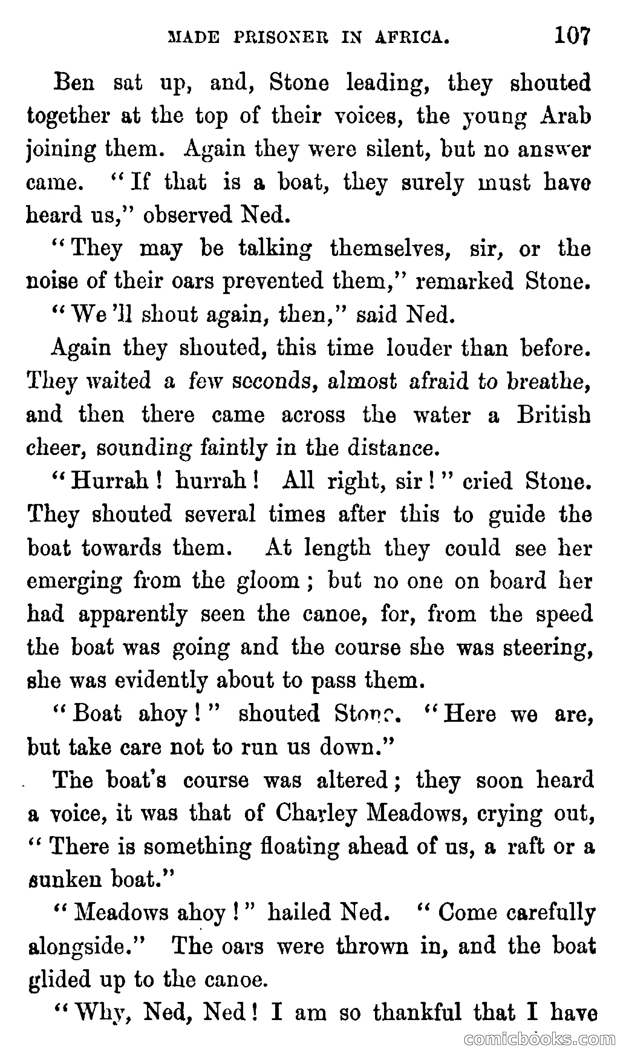 Ned Garth; or, Made Prisoner in Africa — page 111 of 260
