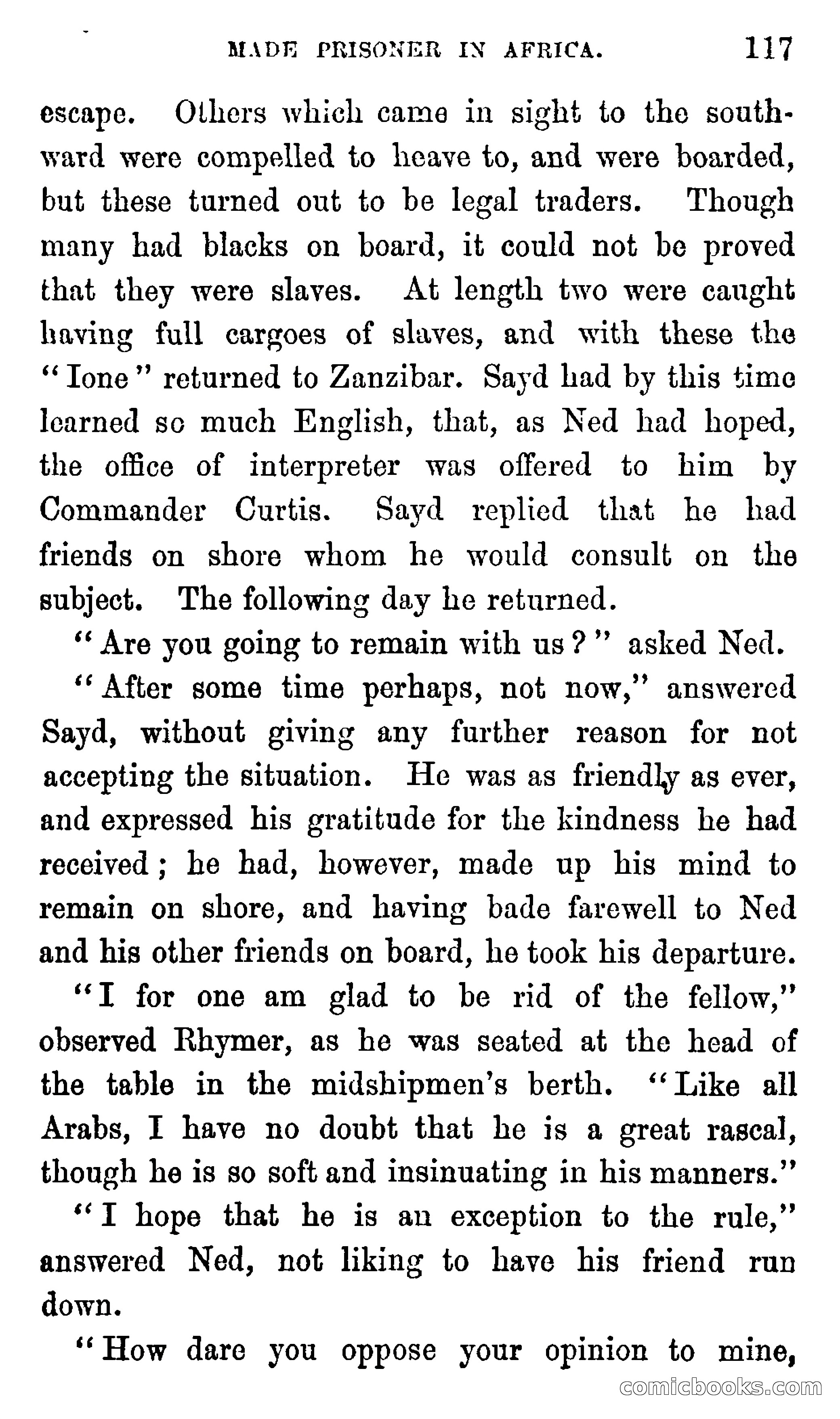 Ned Garth; or, Made Prisoner in Africa — page 121 of 260