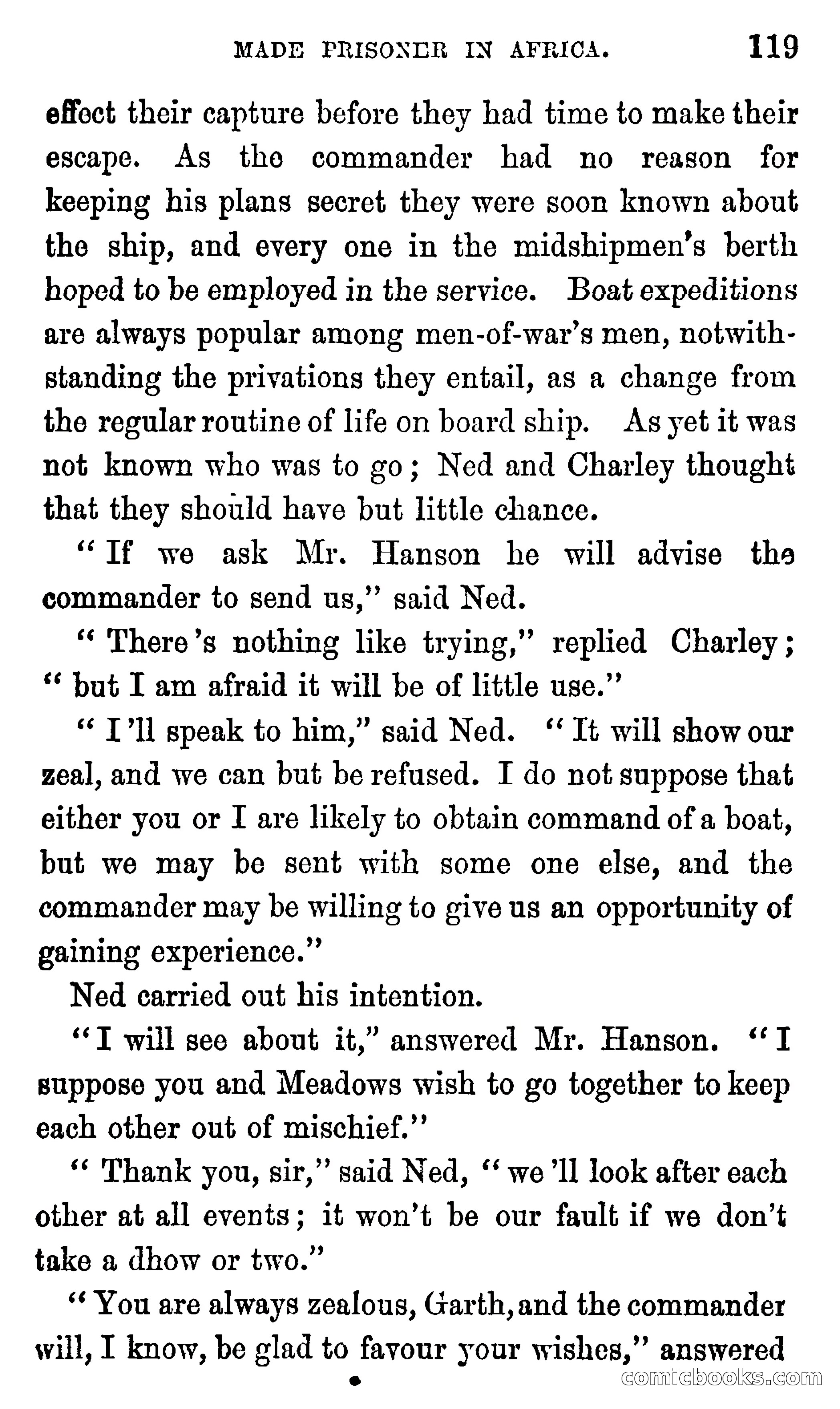 Ned Garth; or, Made Prisoner in Africa — page 123 of 260