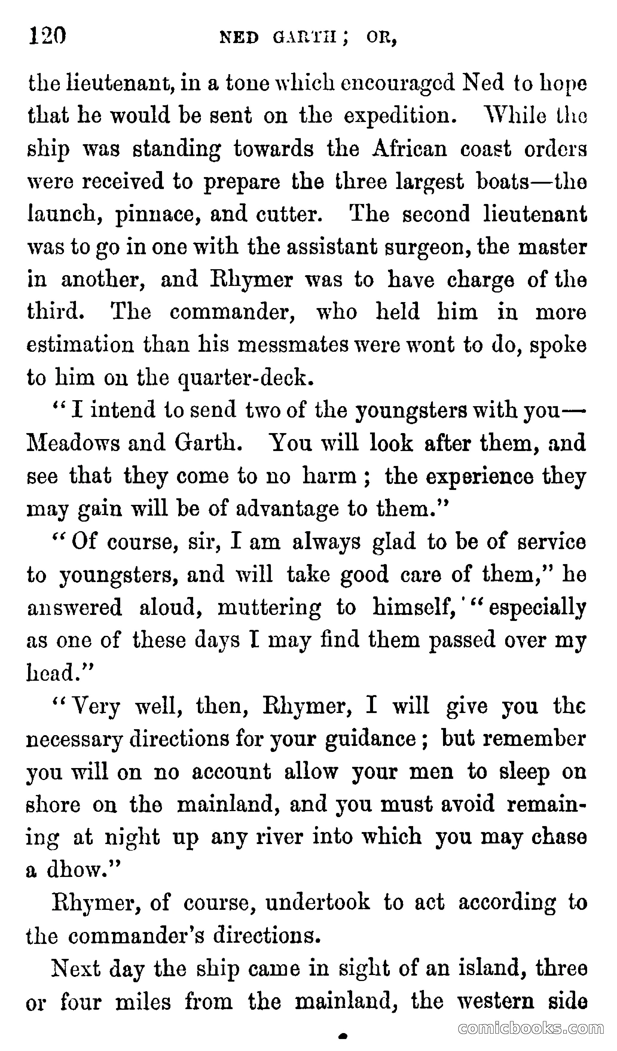 Ned Garth; or, Made Prisoner in Africa — page 124 of 260