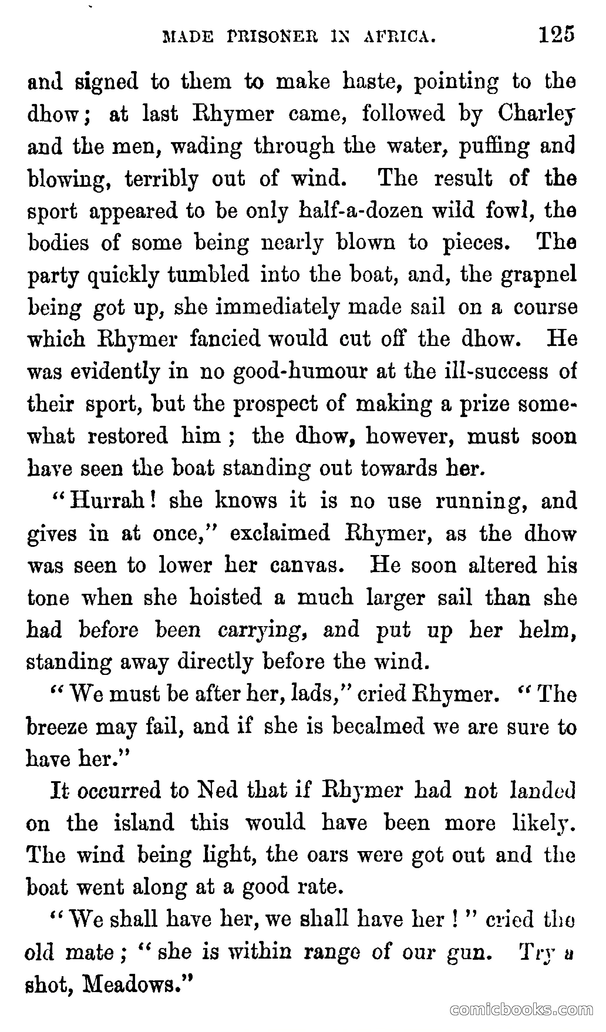 Ned Garth; or, Made Prisoner in Africa — page 129 of 260