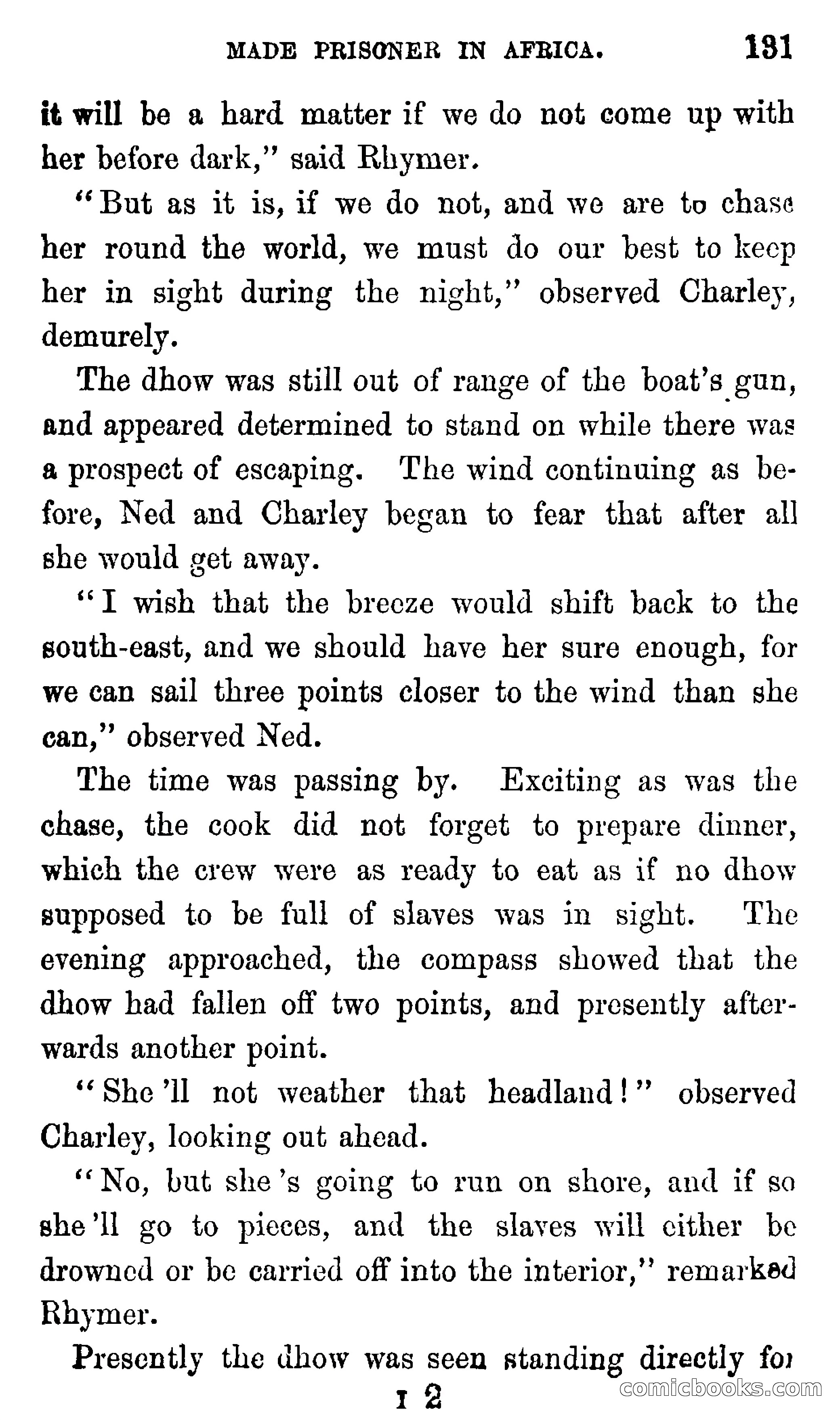 Ned Garth; or, Made Prisoner in Africa — page 135 of 260