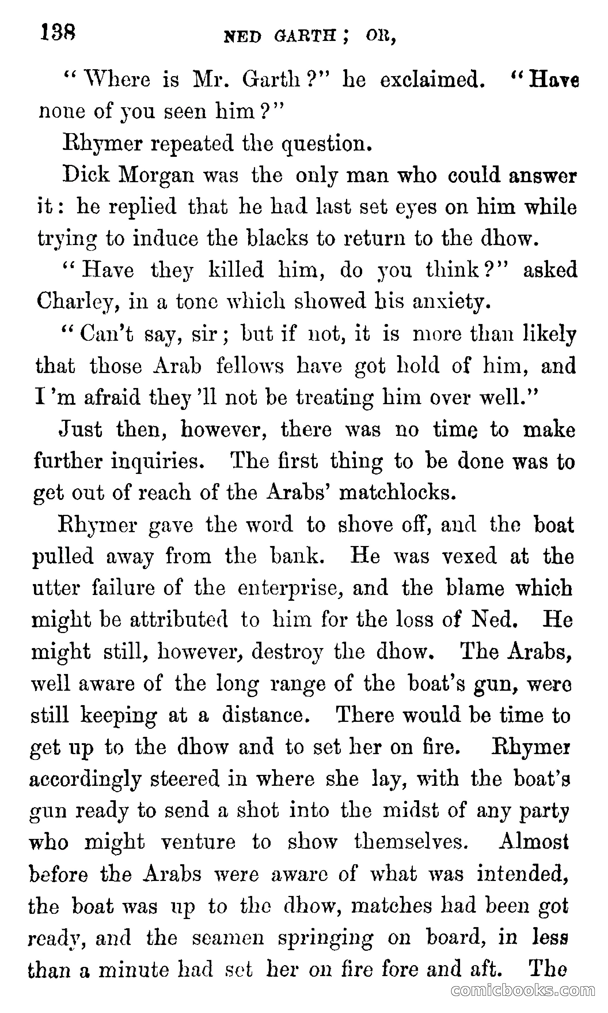 Ned Garth; or, Made Prisoner in Africa — page 142 of 260