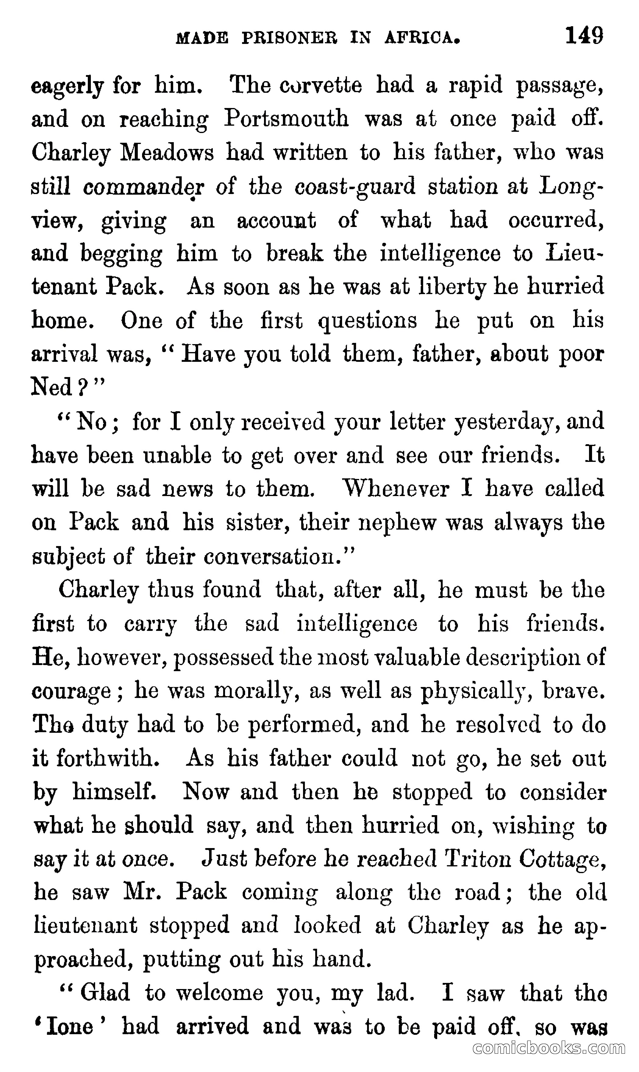 Ned Garth; or, Made Prisoner in Africa — page 153 of 260