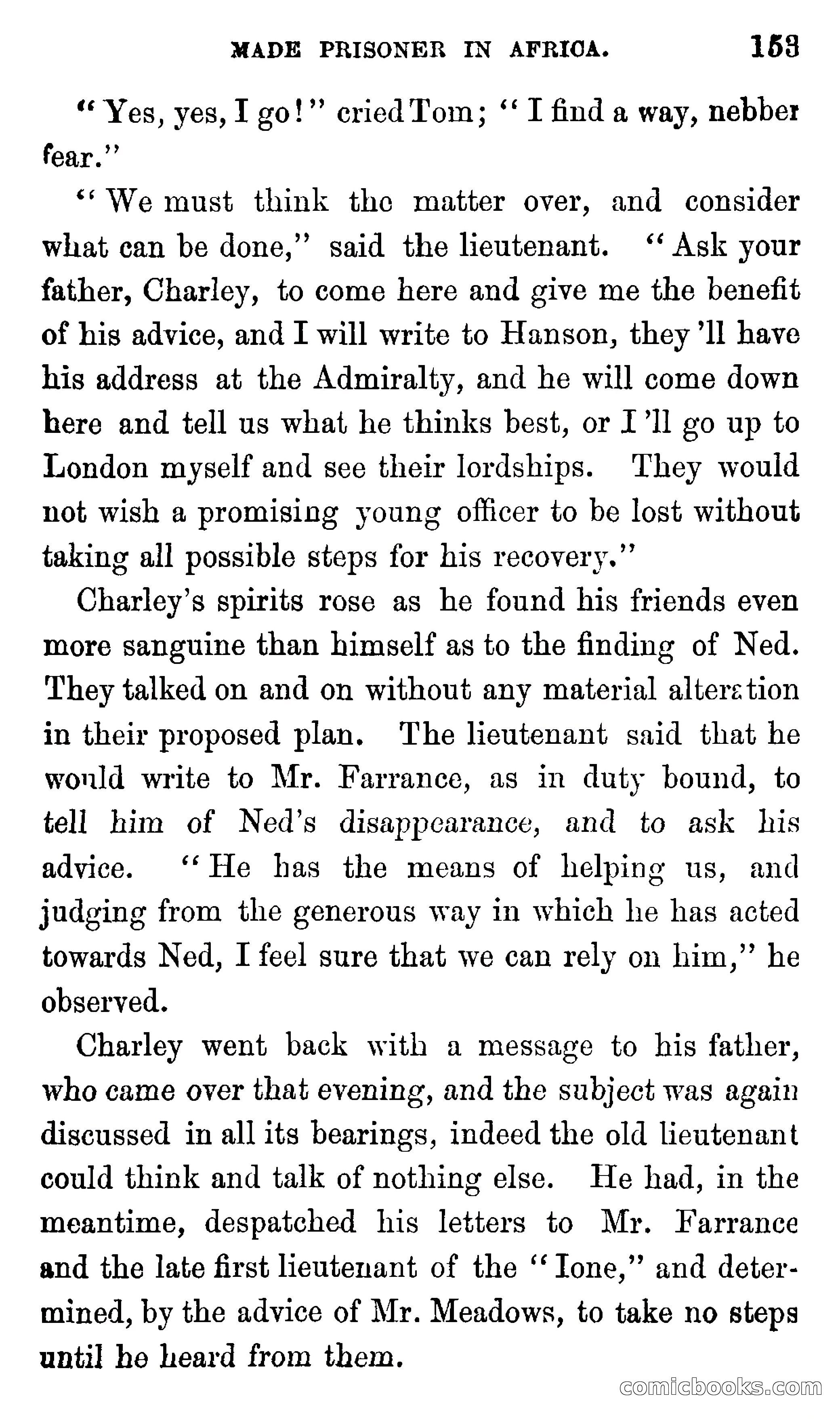 Ned Garth; or, Made Prisoner in Africa — page 157 of 260