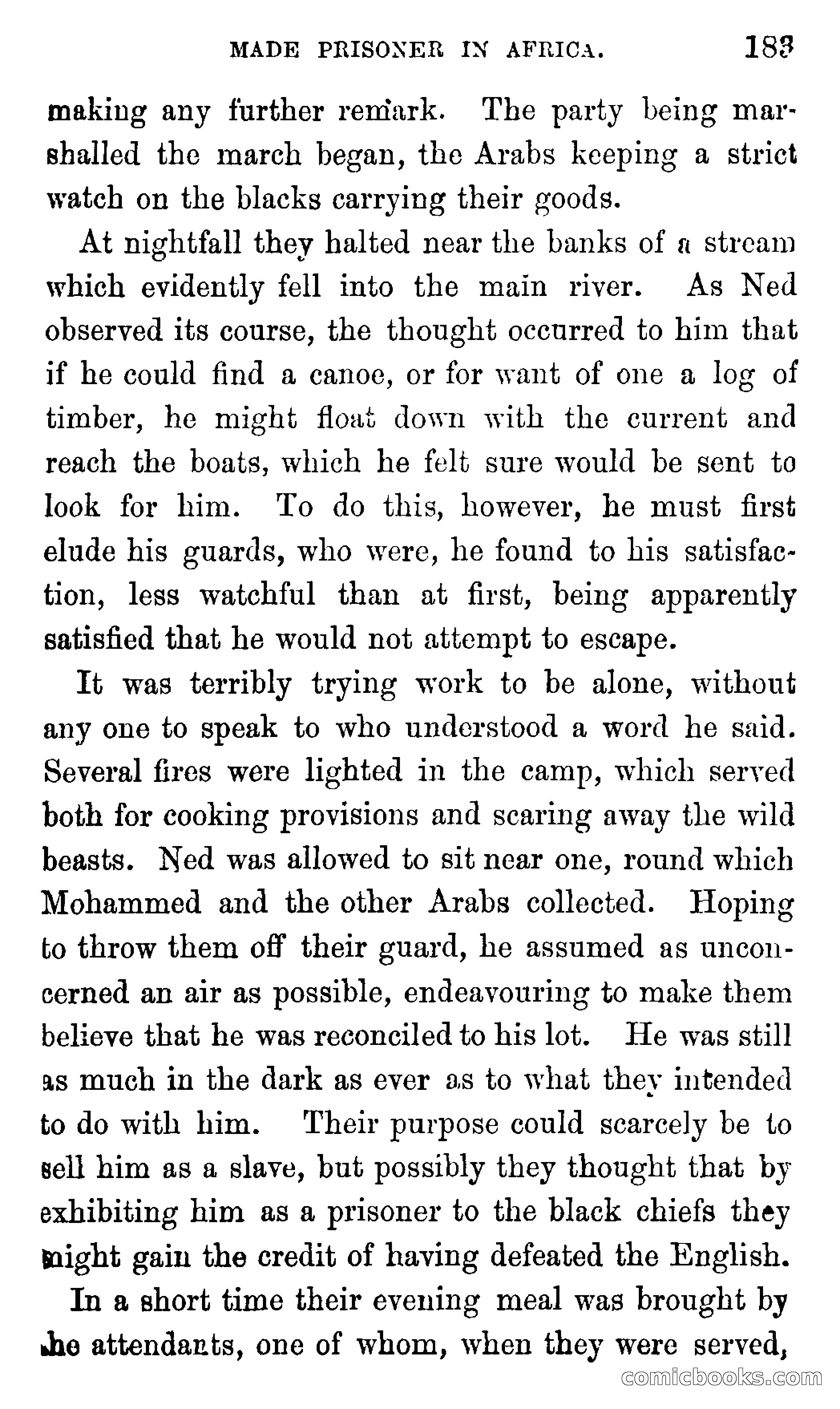 Ned Garth; or, Made Prisoner in Africa — page 187 of 260