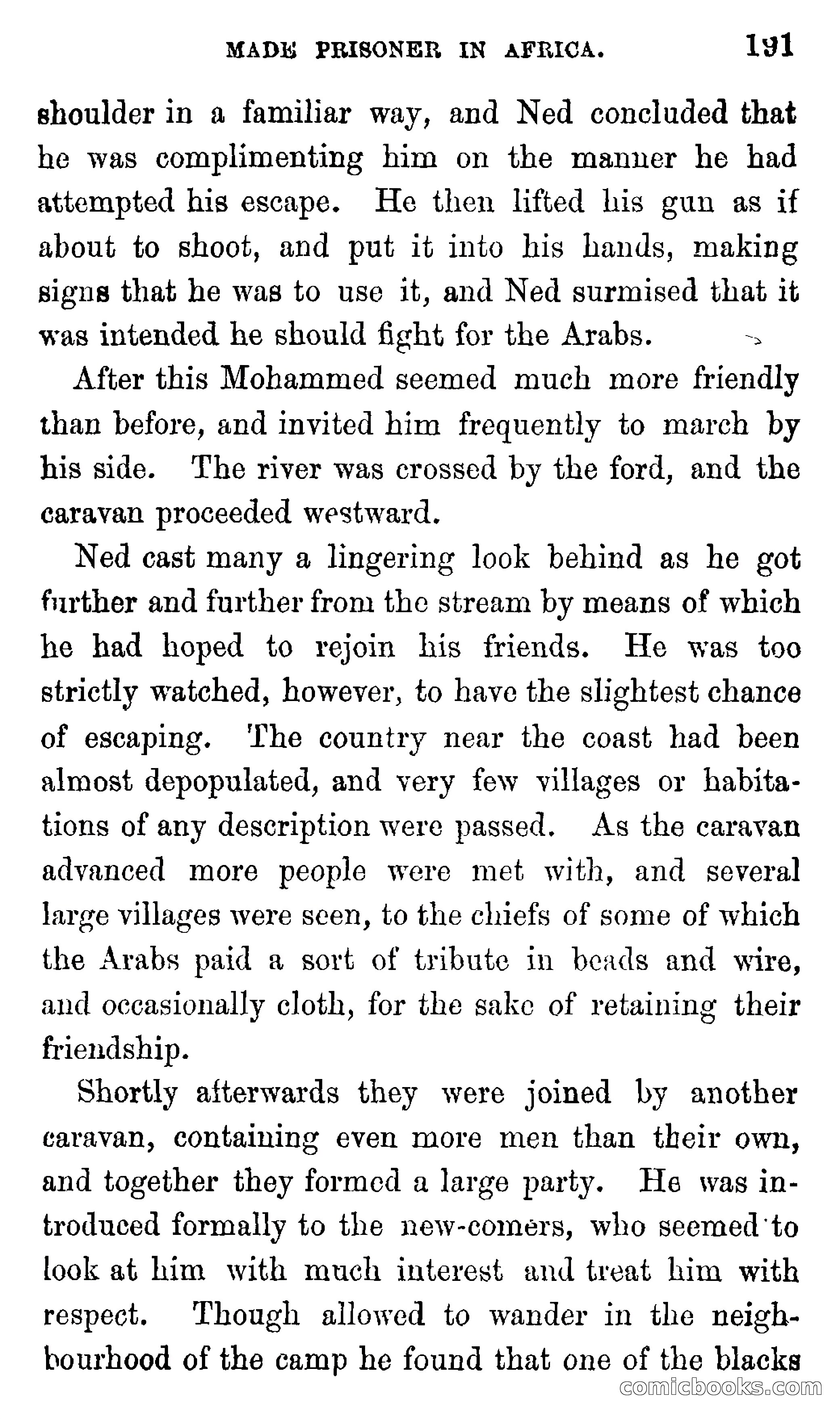 Ned Garth; or, Made Prisoner in Africa — page 195 of 260