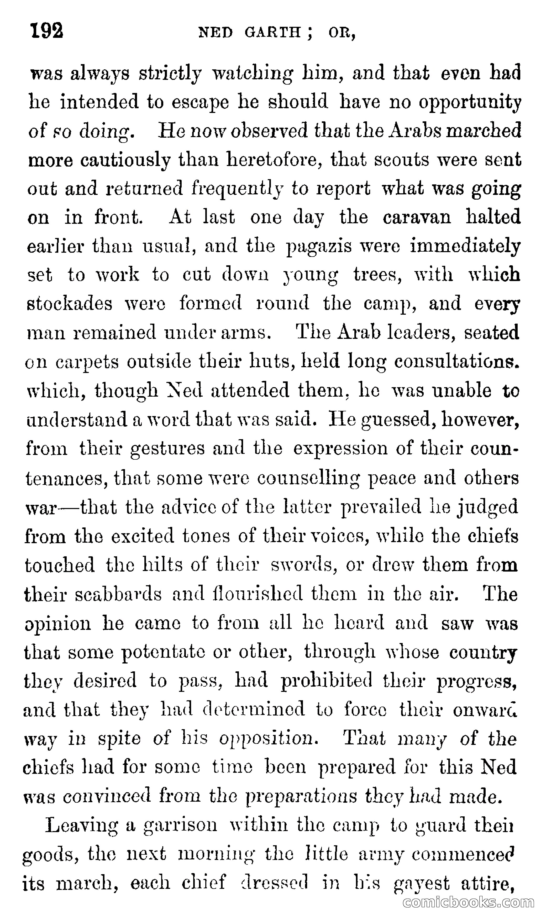Ned Garth; or, Made Prisoner in Africa — page 196 of 260