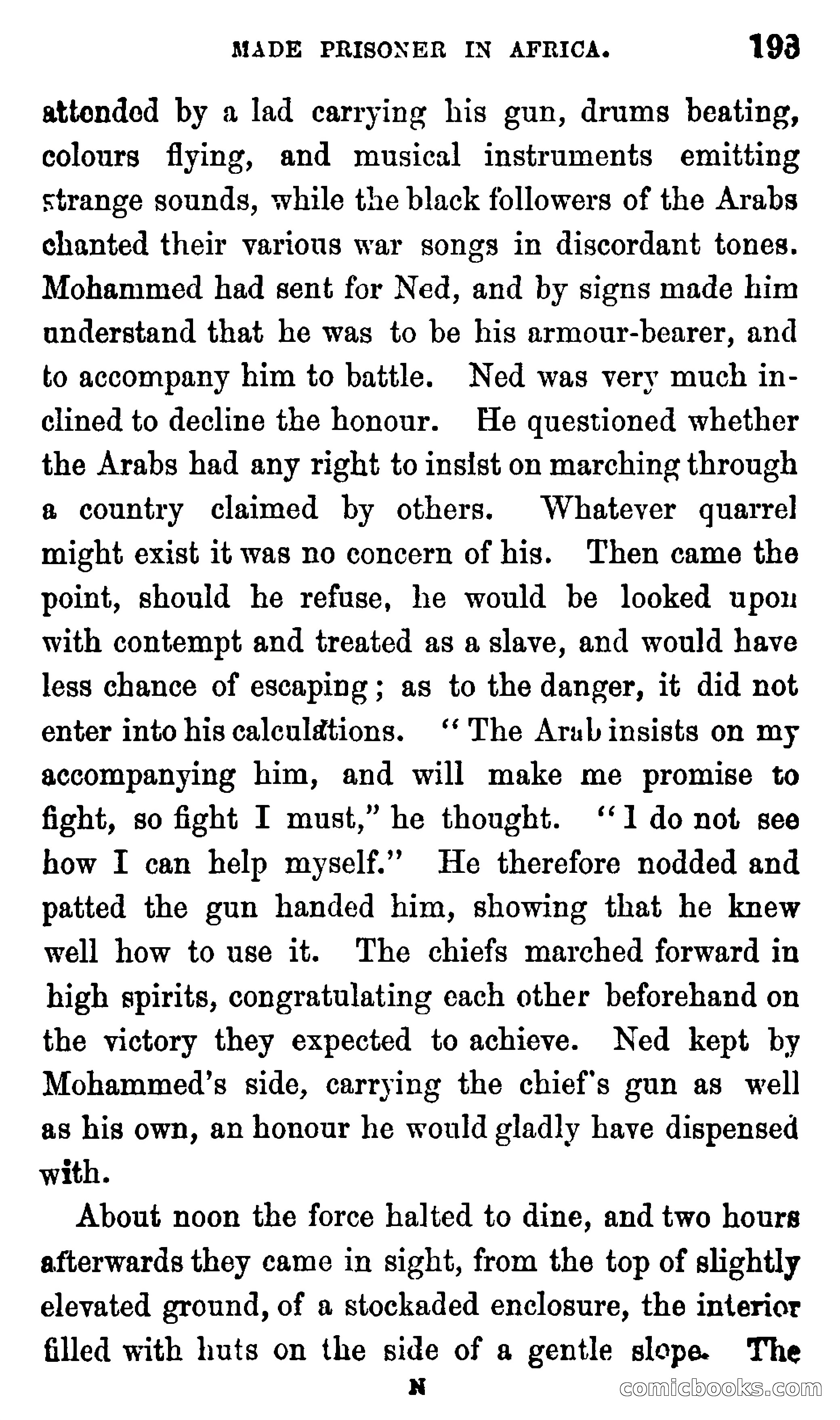 Ned Garth; or, Made Prisoner in Africa — page 197 of 260