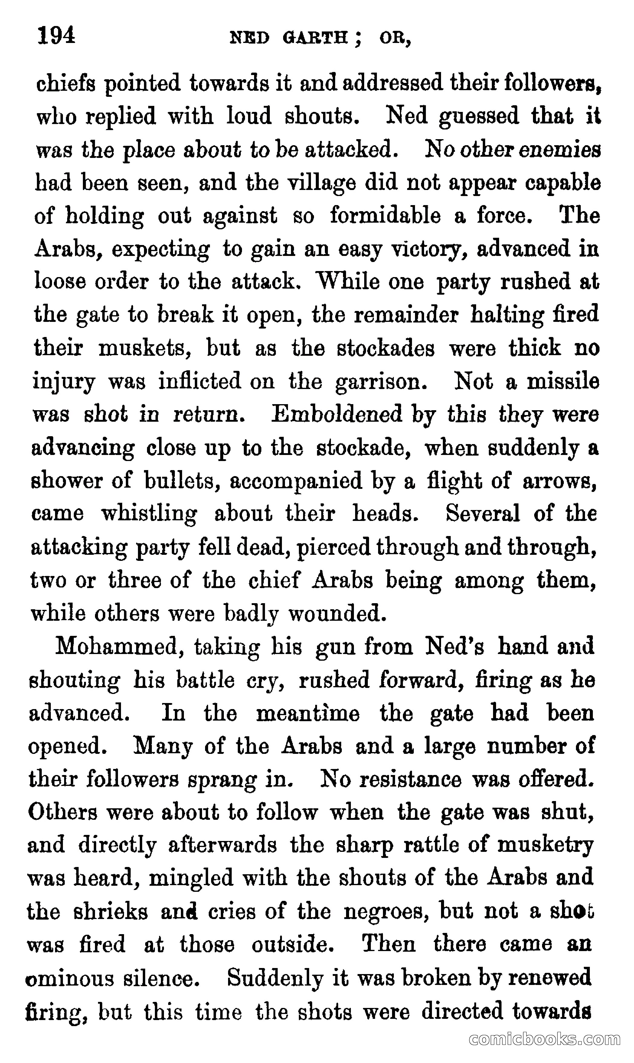 Ned Garth; or, Made Prisoner in Africa — page 198 of 260