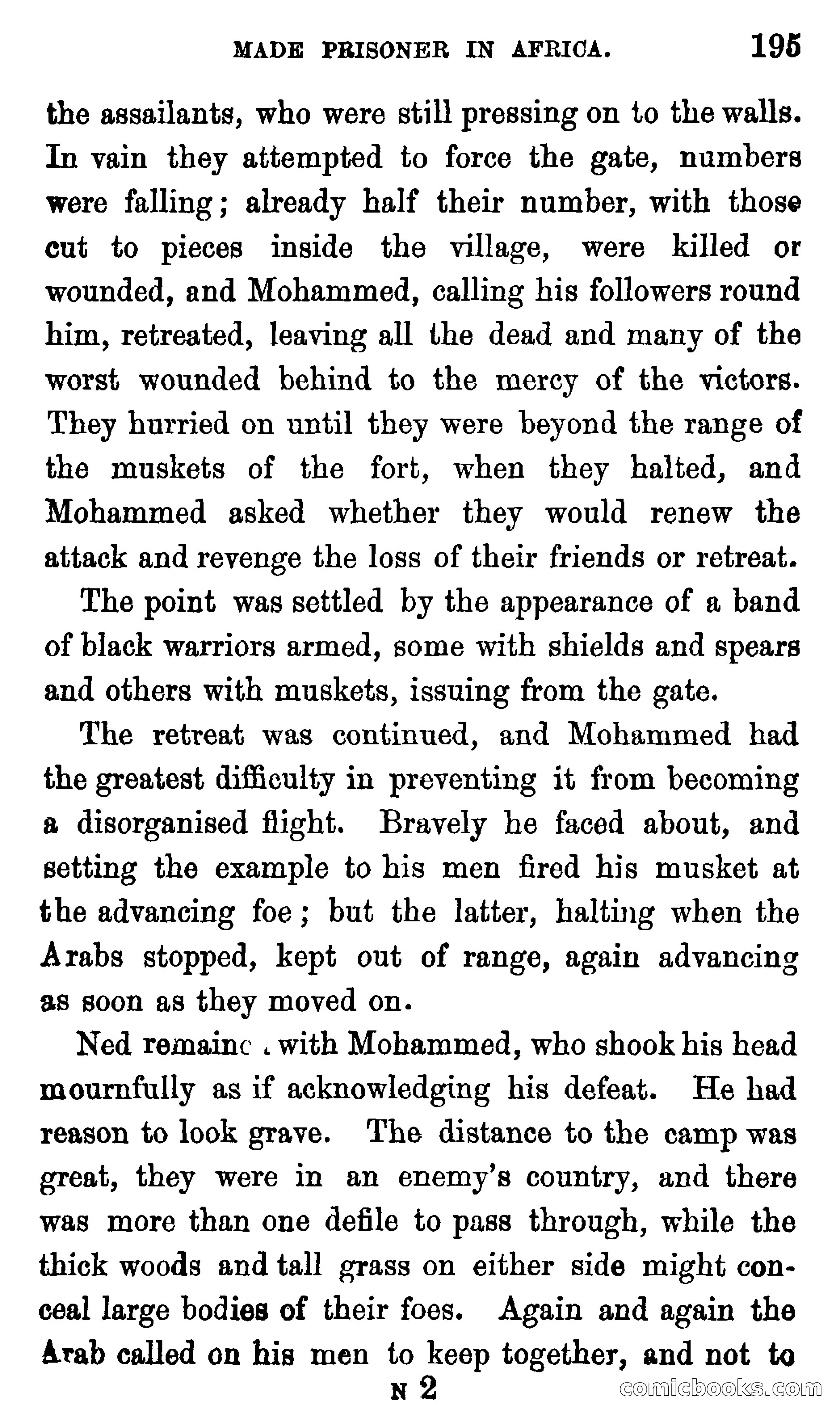 Ned Garth; or, Made Prisoner in Africa — page 199 of 260