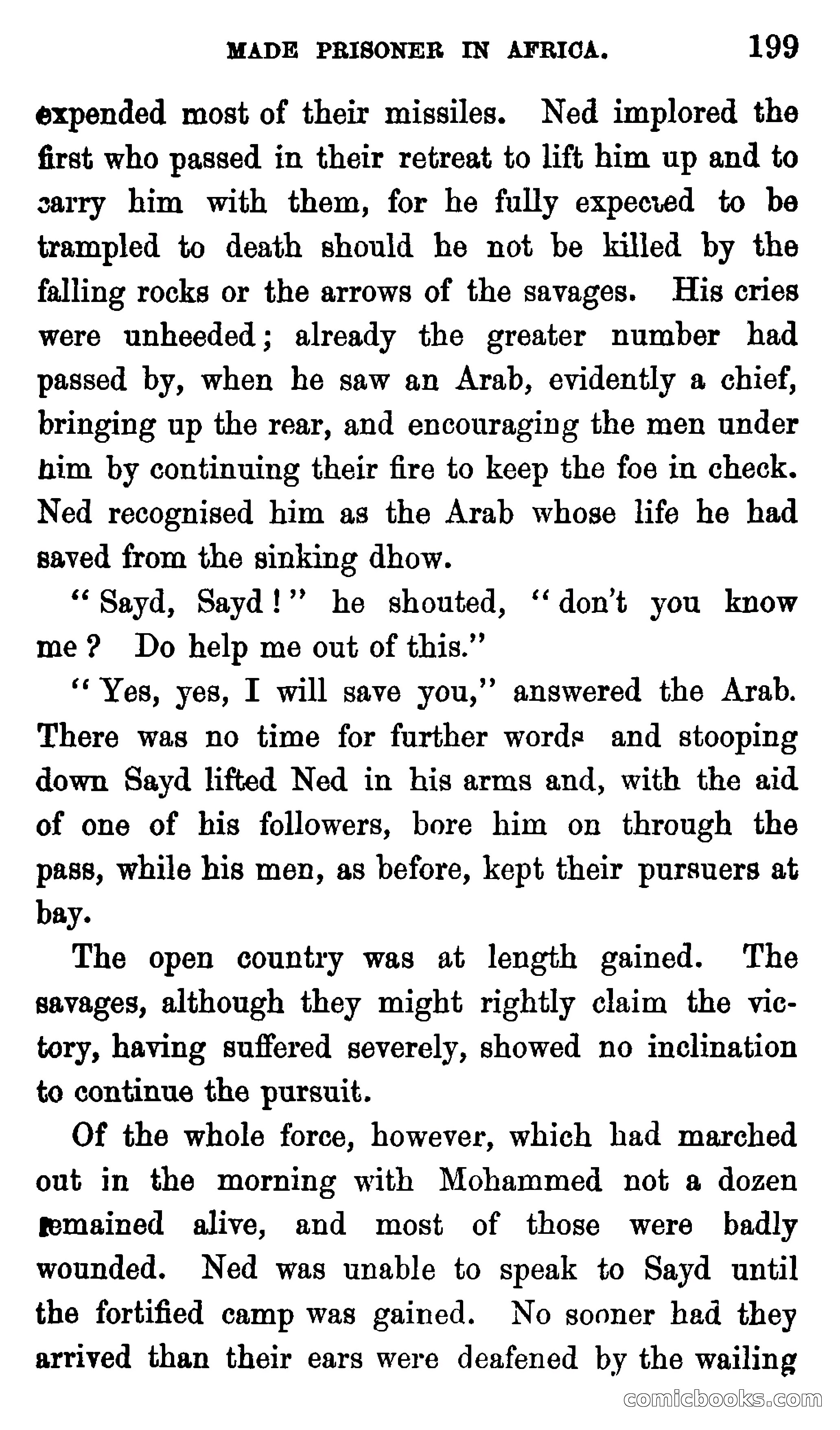 Ned Garth; or, Made Prisoner in Africa — page 203 of 260