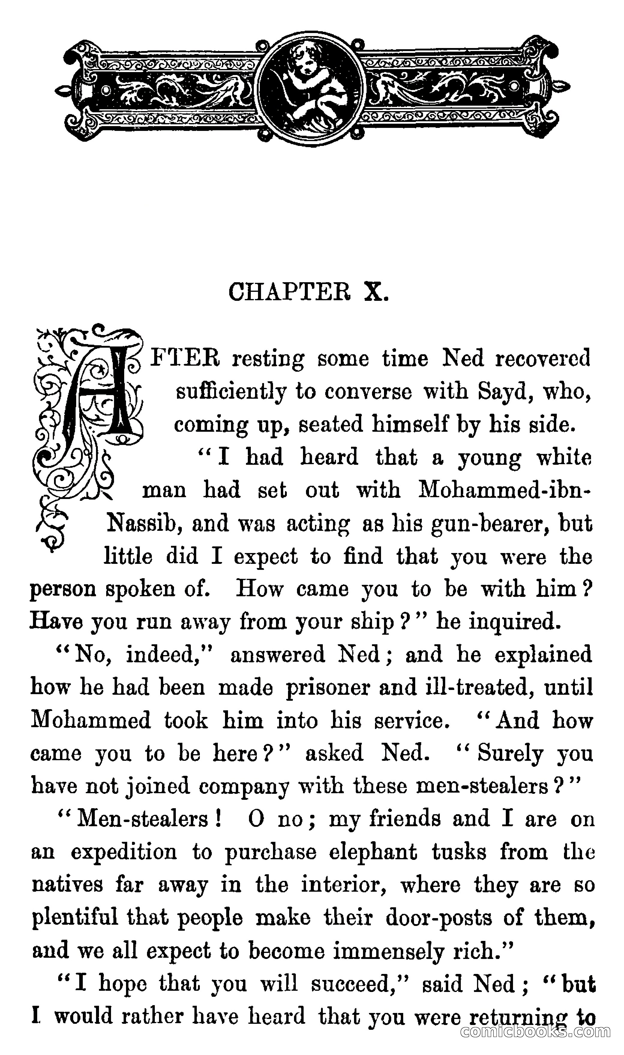 Ned Garth; or, Made Prisoner in Africa — page 205 of 260