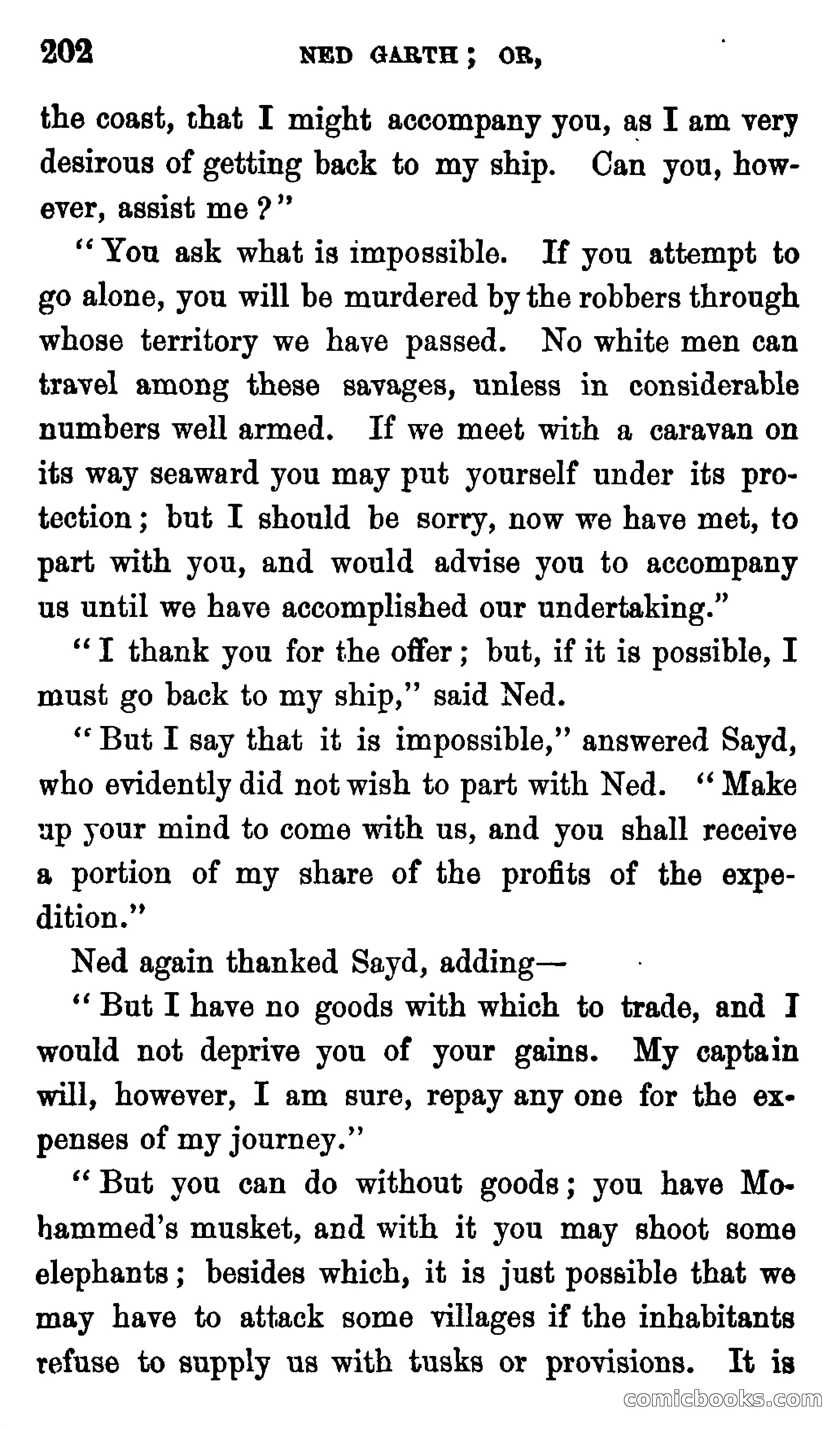 Ned Garth; or, Made Prisoner in Africa — page 206 of 260