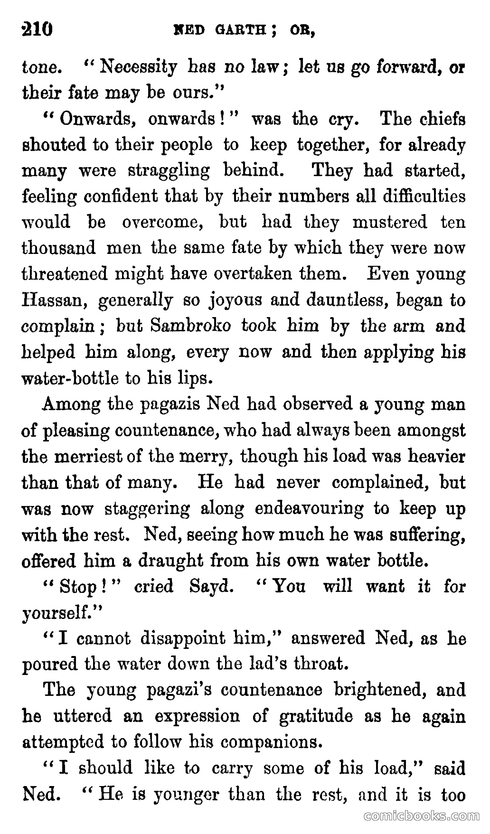 Ned Garth; or, Made Prisoner in Africa — page 214 of 260